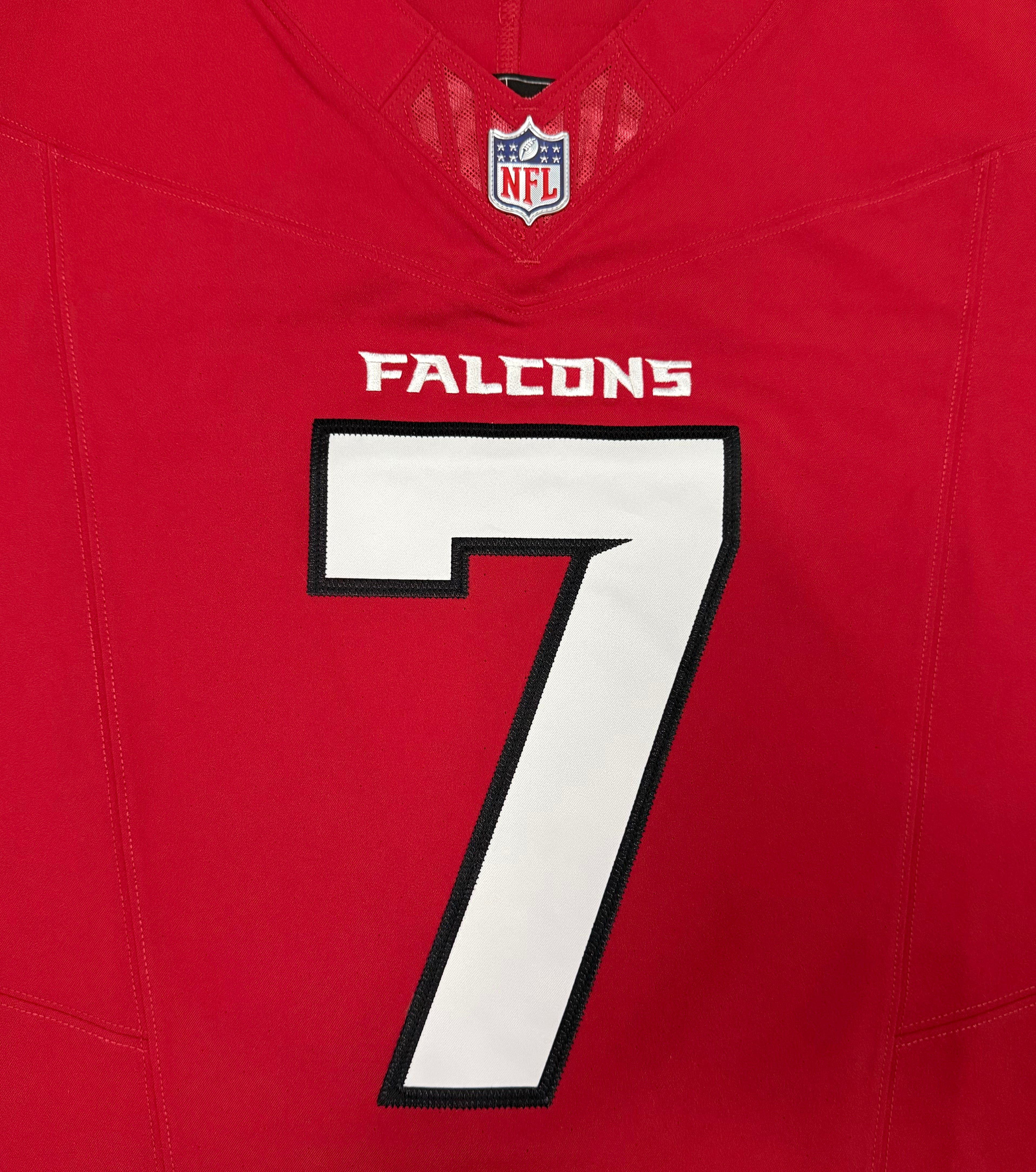 Bijan Robinson Atlanta Falcons Jersey #7 Nike Vapor FUSE Elite Red Size 44 (Large) NFL