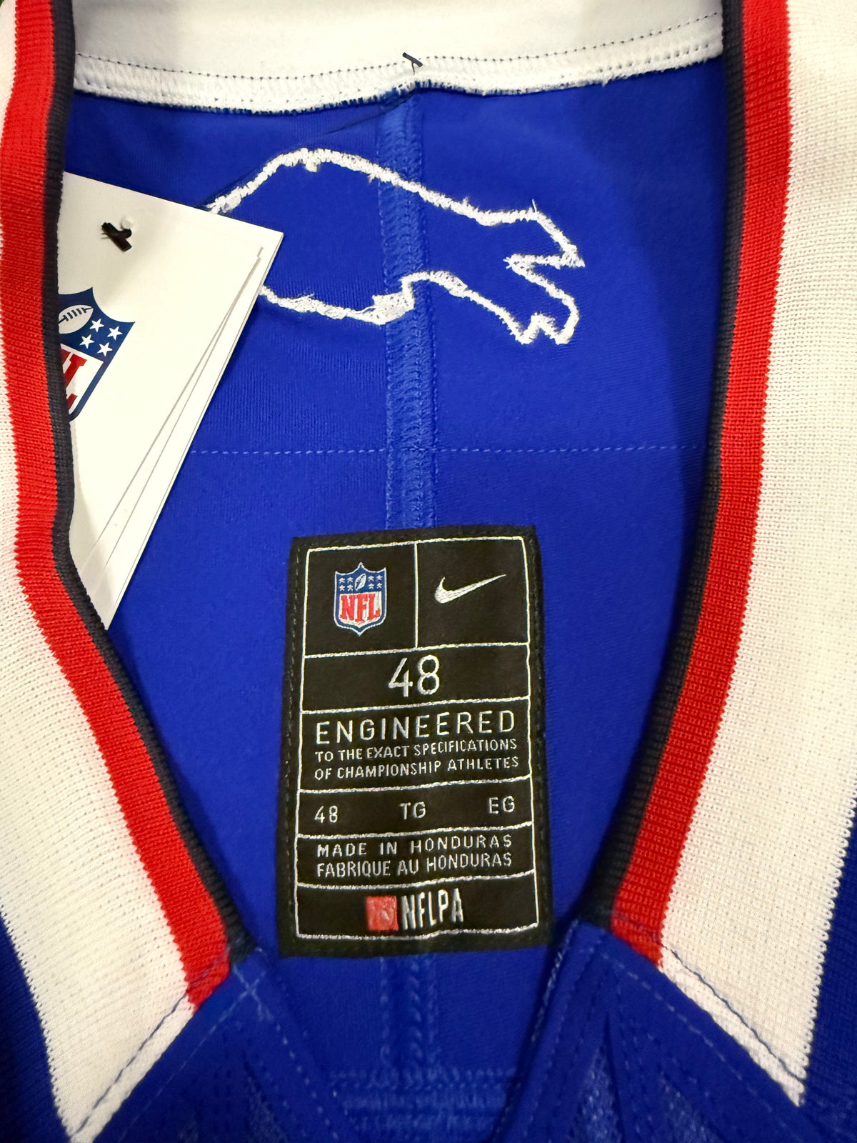 Josh Allen Buffalo Bills Jersey #17 Nike Vapor Fuse Elite Blue Size 48 (XL) NFL