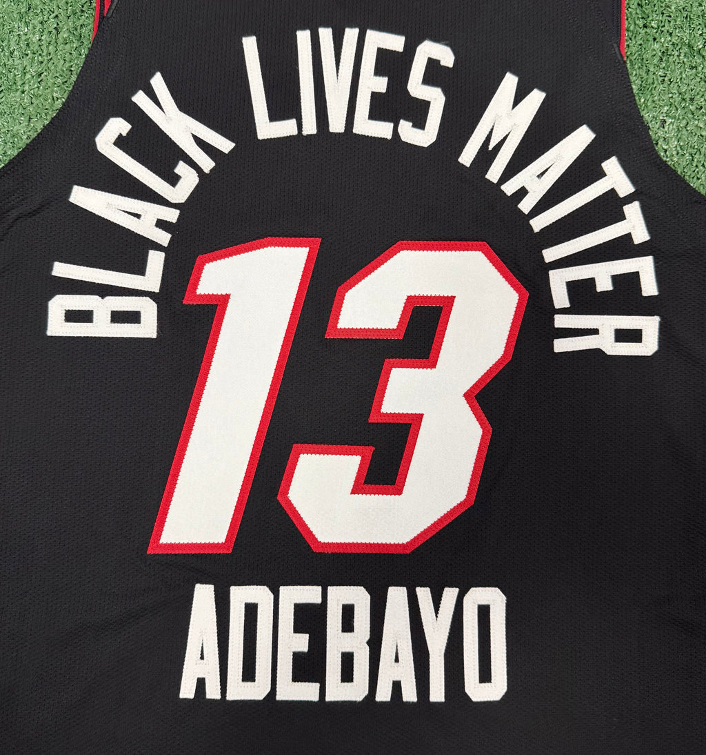 Bam Adebayo Miami Heat Bubble Jersey #13 Nike Vaporknit Authentic Black Size 48 (Large) NBA