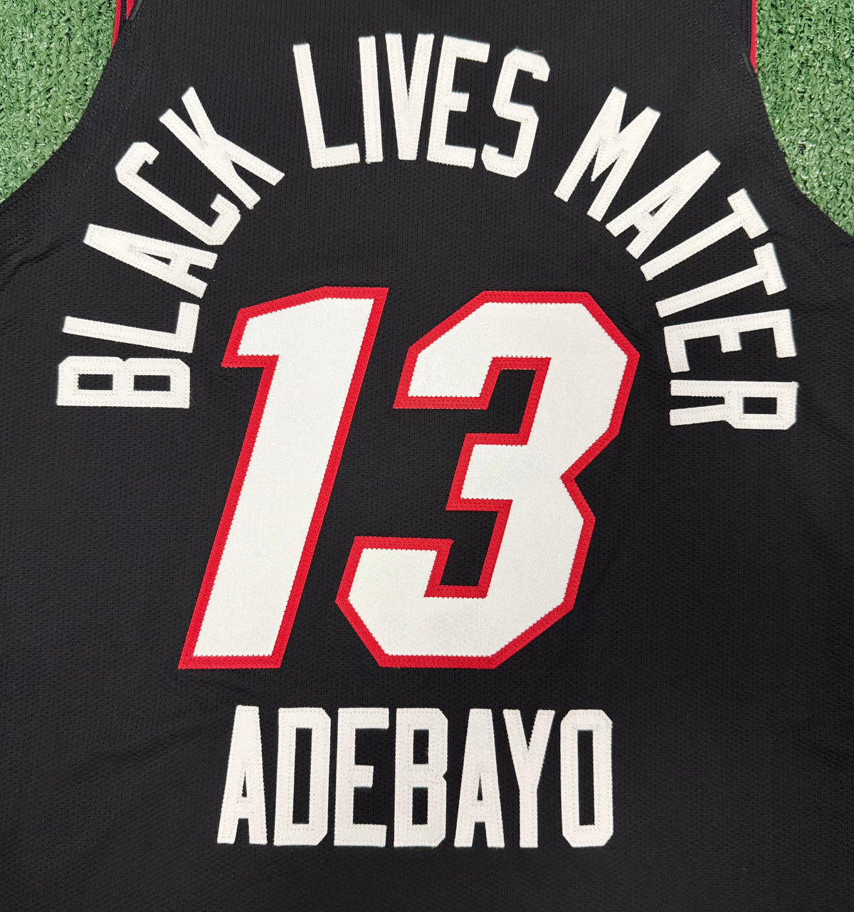 Bam Adebayo Miami Heat Bubble Jersey #13 Nike Vaporknit Authentic Black Size 48 (Large) NBA
