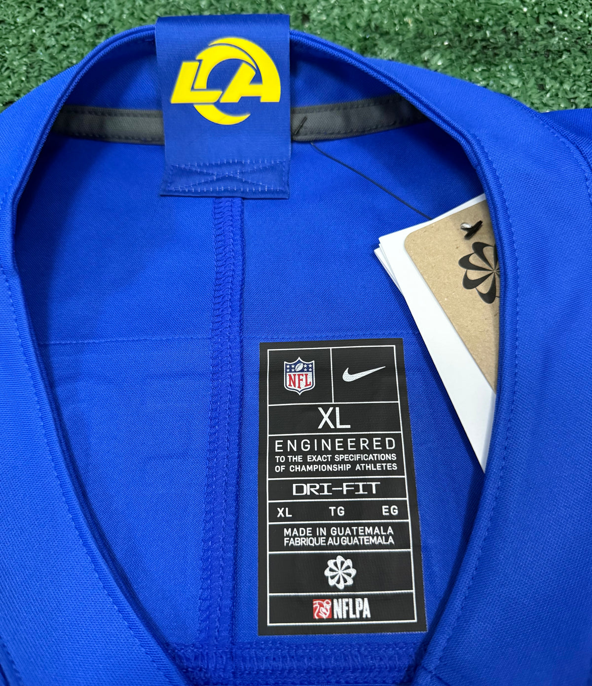 Matthew Stafford Los Angeles Rams Jersey #9 Nike Vapor Fuse Limited Stitched Blue Size (XL) NFL