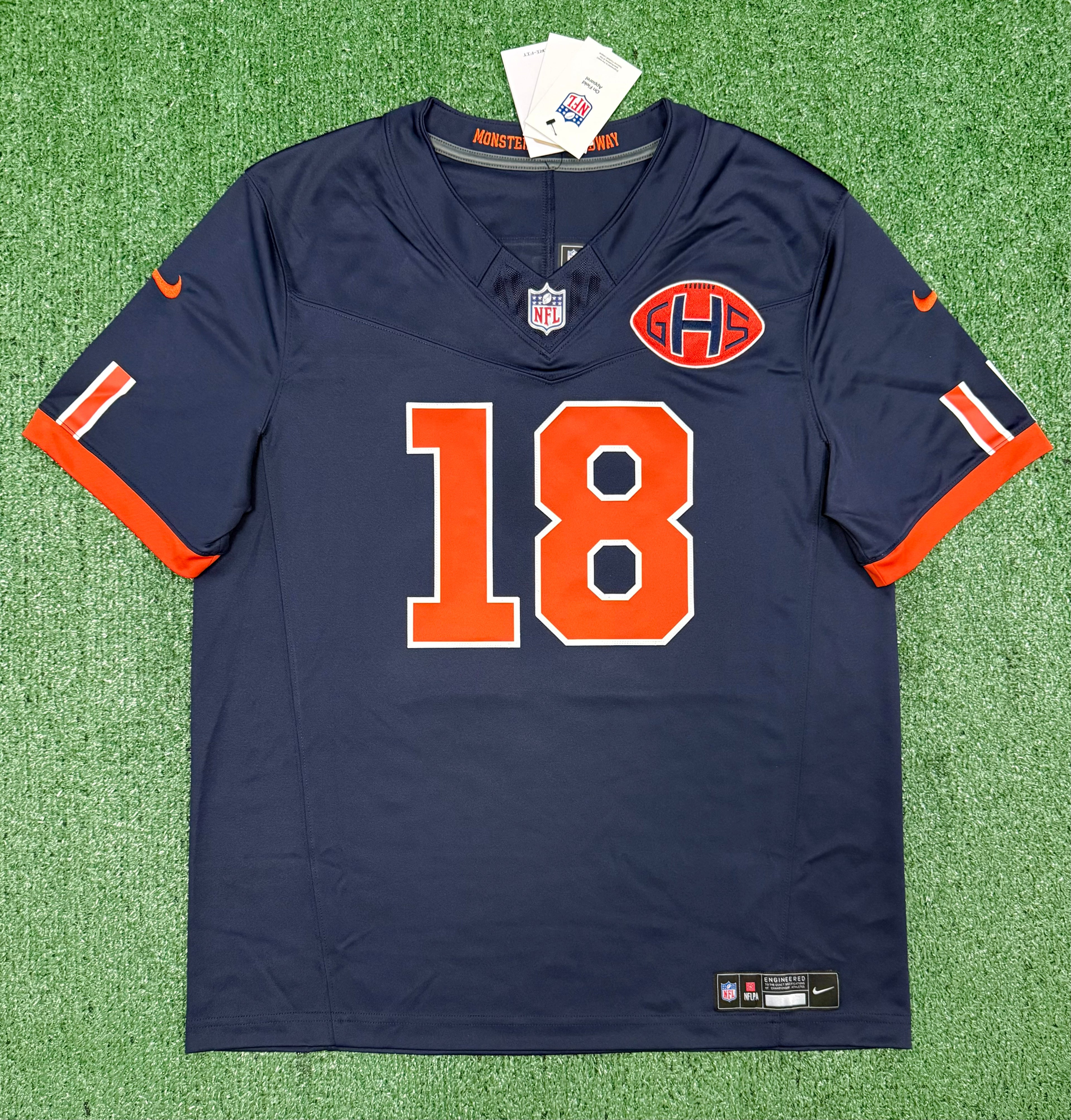 Caleb Williams Chicago Bears Jersey #18 Nike FUSE Rivalry Navy Size (Large) NFL