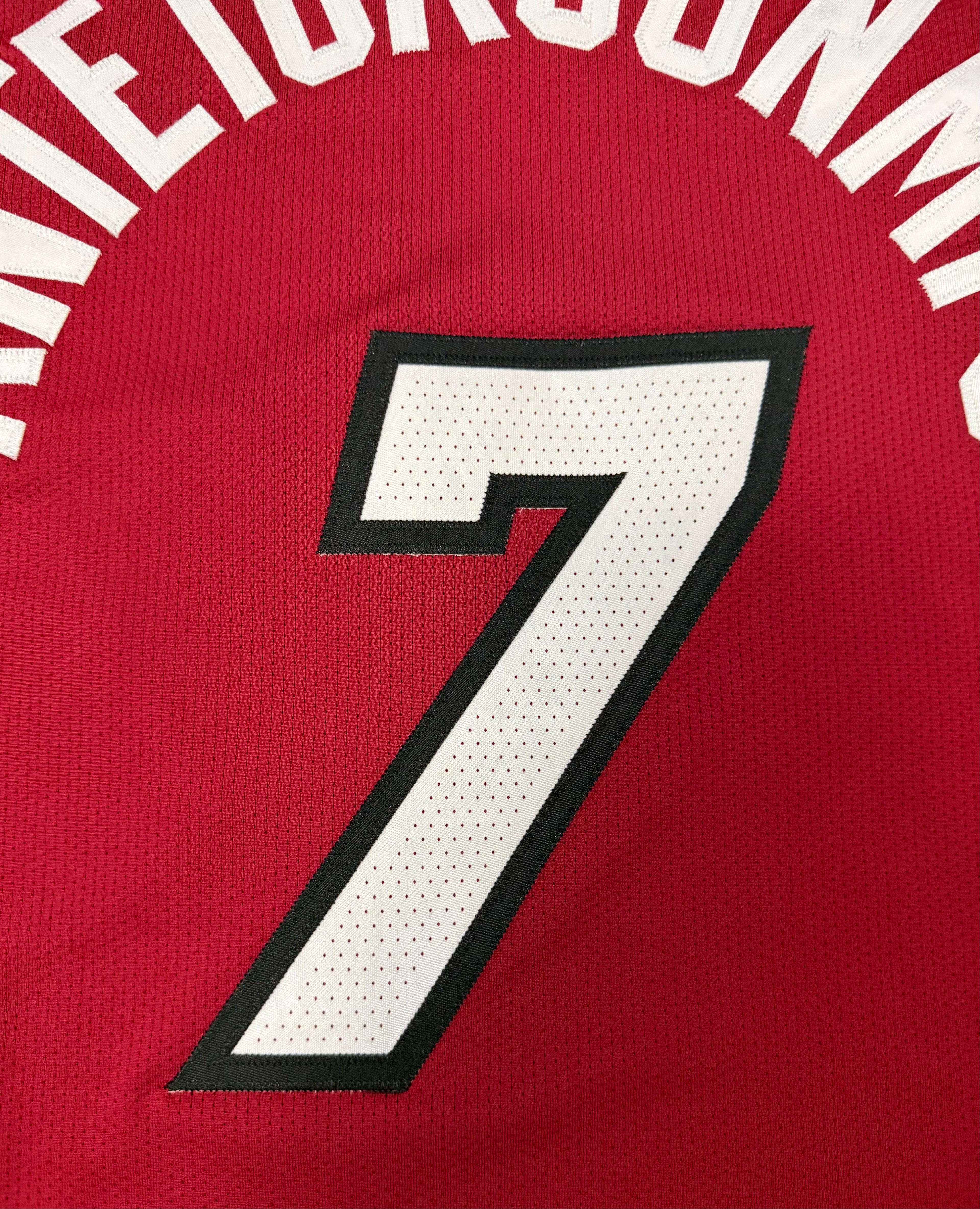 Giannis Antetokounmpo Miami Heat Jersey #7 Nike ADV Authentic Red Size 48 (Large) NBA