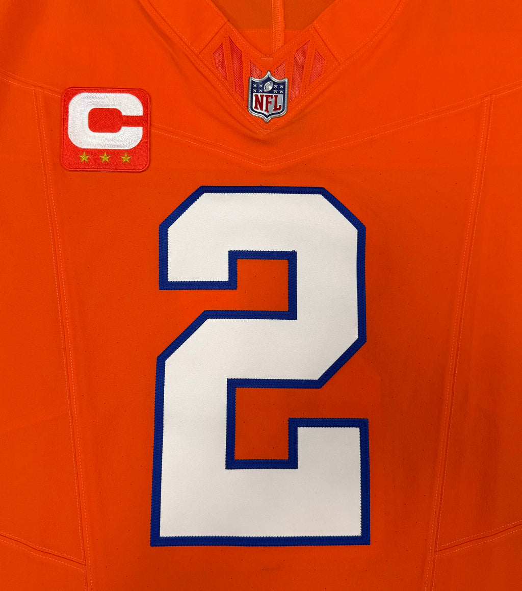 Pat Surtain II Denver Broncos Jersey #2 Nike Vapor Fuse Elite Orange Size 48 (XL) NFL