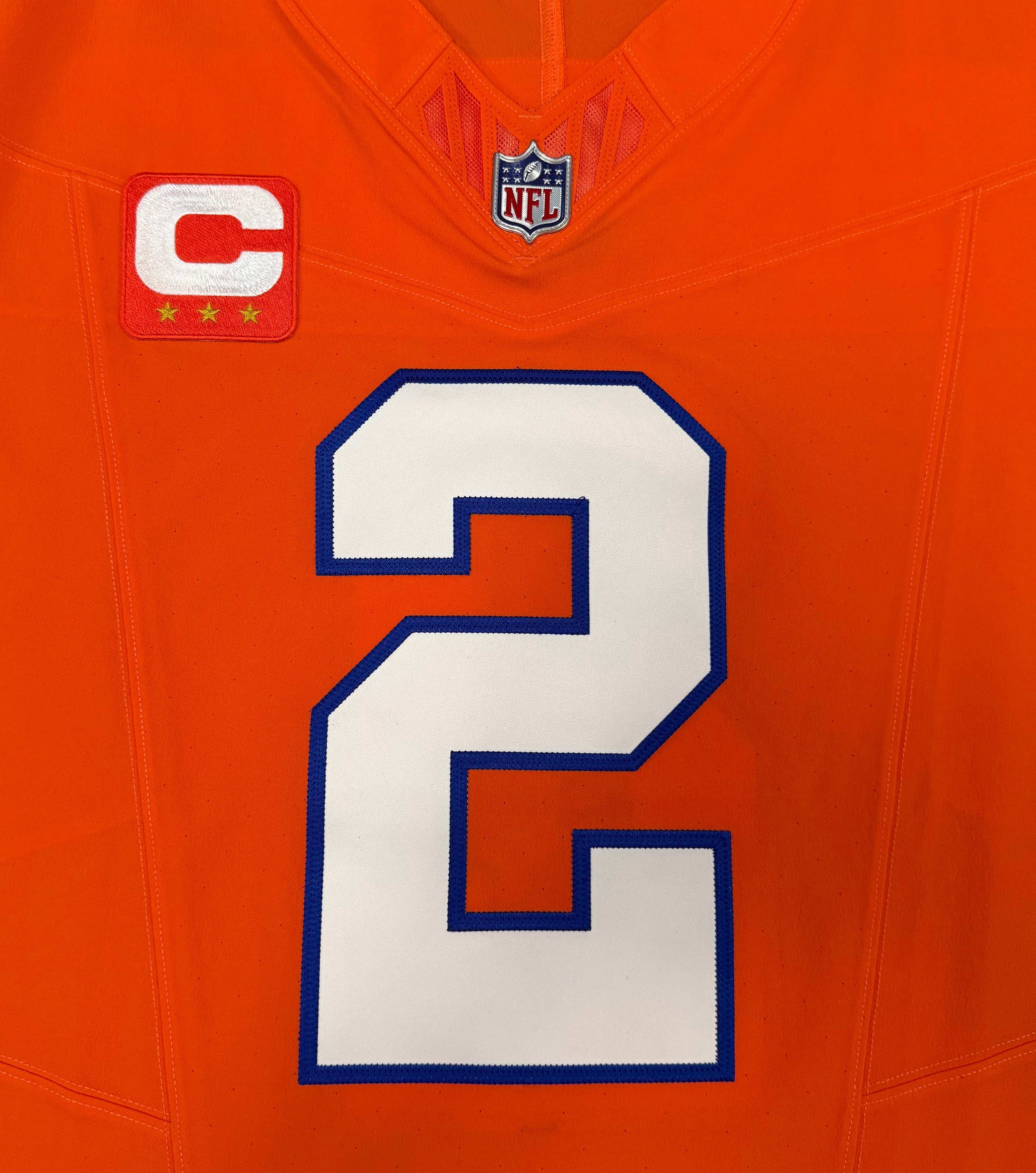 Pat Surtain II Denver Broncos Jersey #2 Nike Vapor Fuse Elite Orange Size 48 (XL) NFL