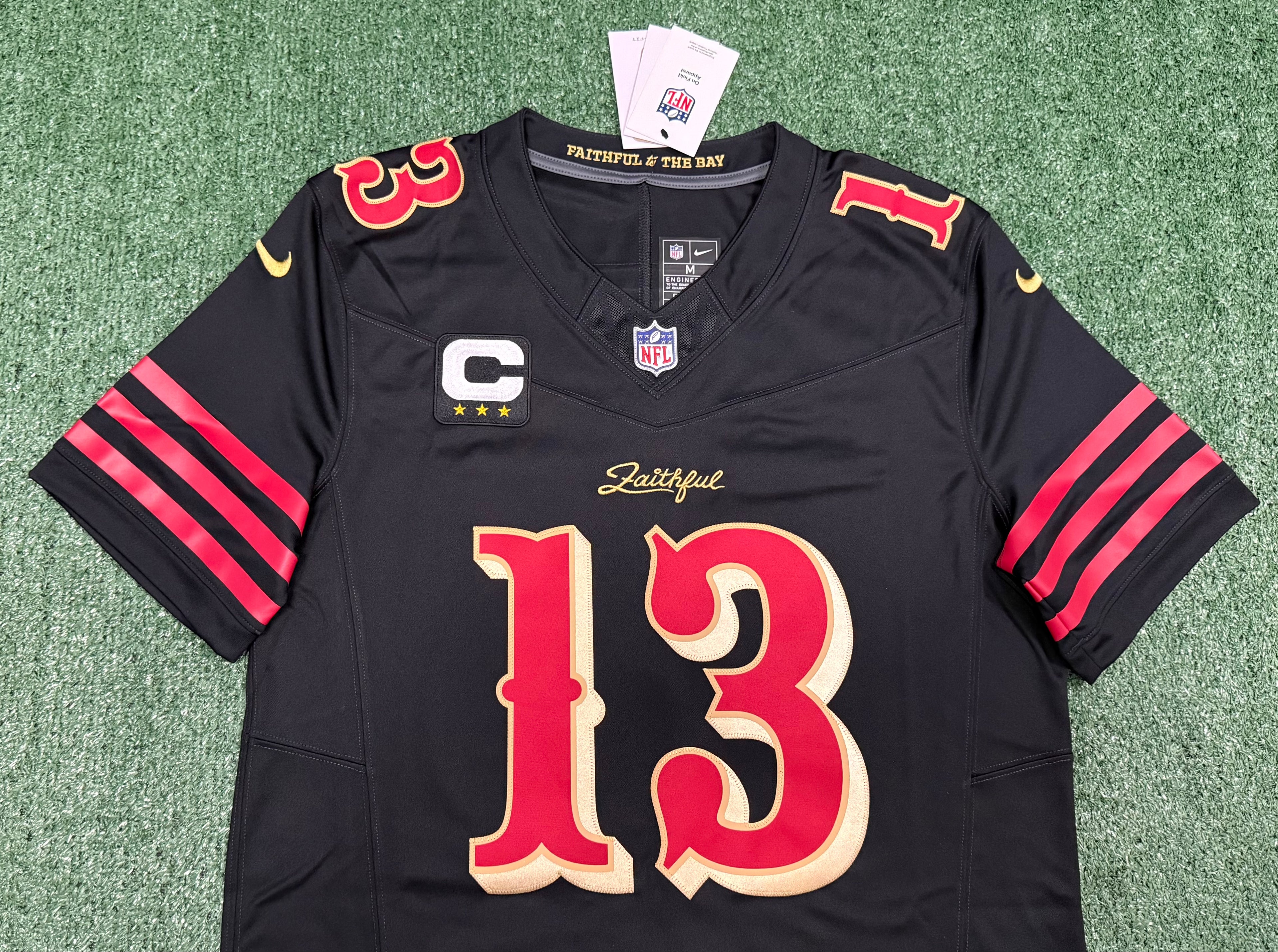 Brock Purdy San Francisco 49ers Jersey #13 Nike Vapor Fuse Limited Rivalry Black Size (Medium) NFL
