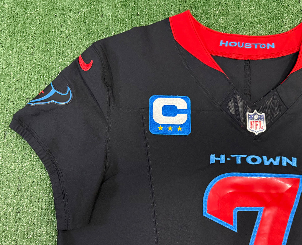 CJ Stroud Houston Texans Jersey #7 Nike Vapor Fuse Elite Navy Size 44 (L) NFL