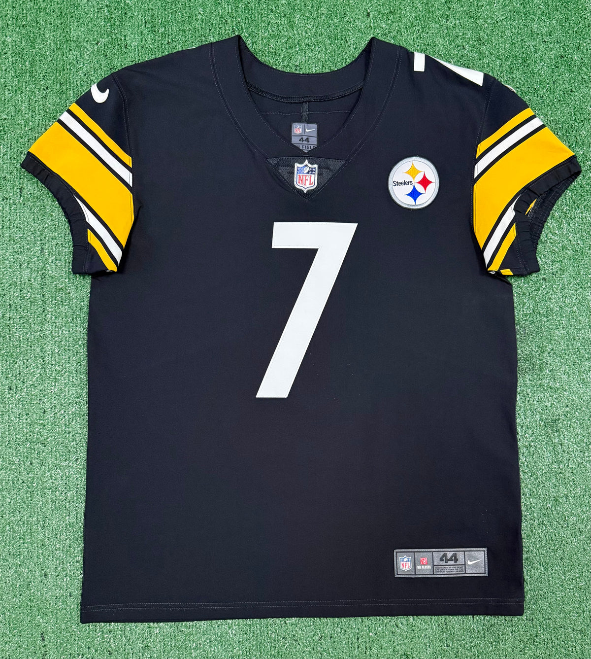 Ben Roethlisberger Pittsburgh Steelers Jersey #7 Nike Vapor Elite Black Size 44 (Large) NFL