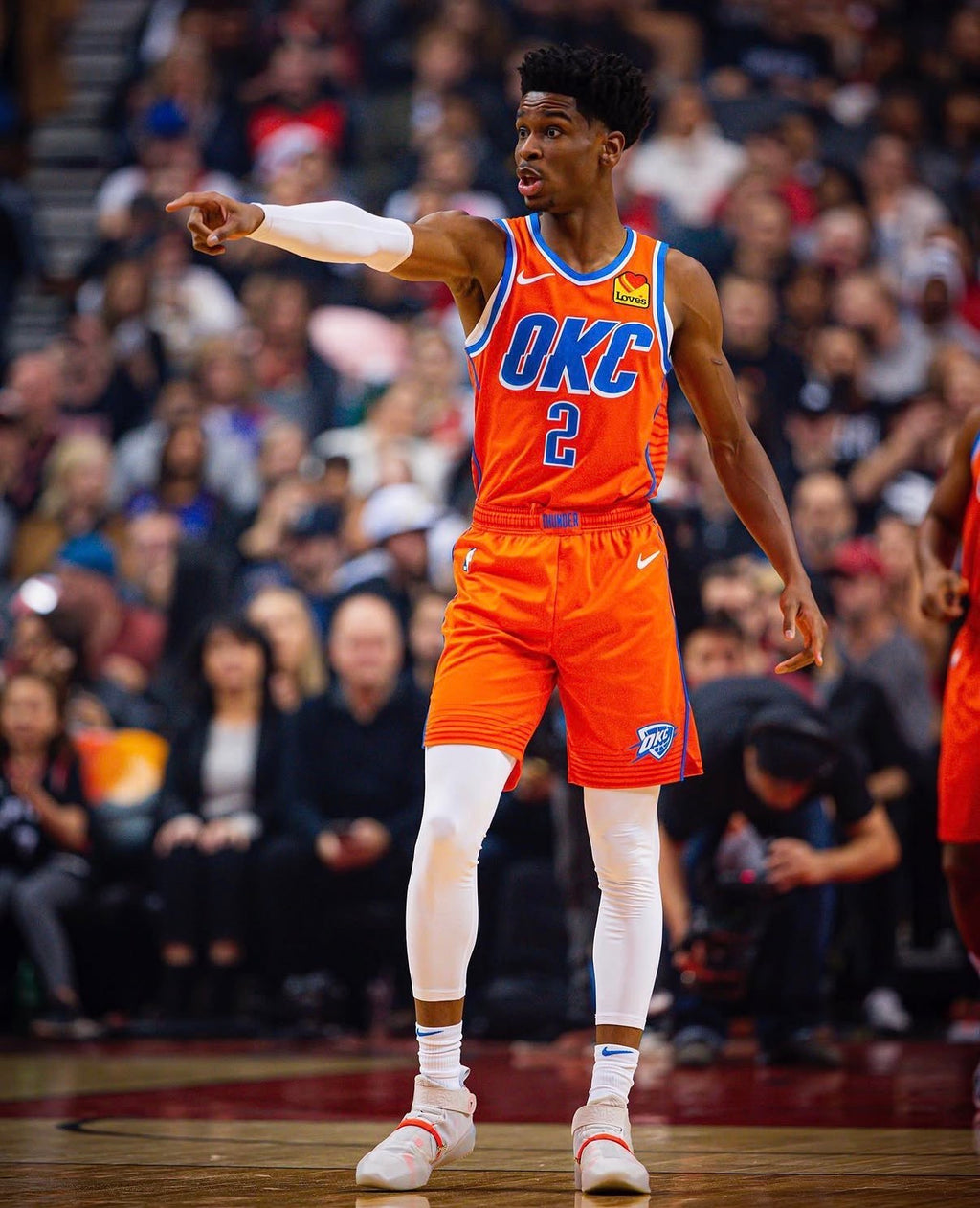 Shai Gilgeous-Alexander Oklahoma City Thunder Jersey #2 Nike VaporKnit Authentic Orange Size 52 (XL) NBA