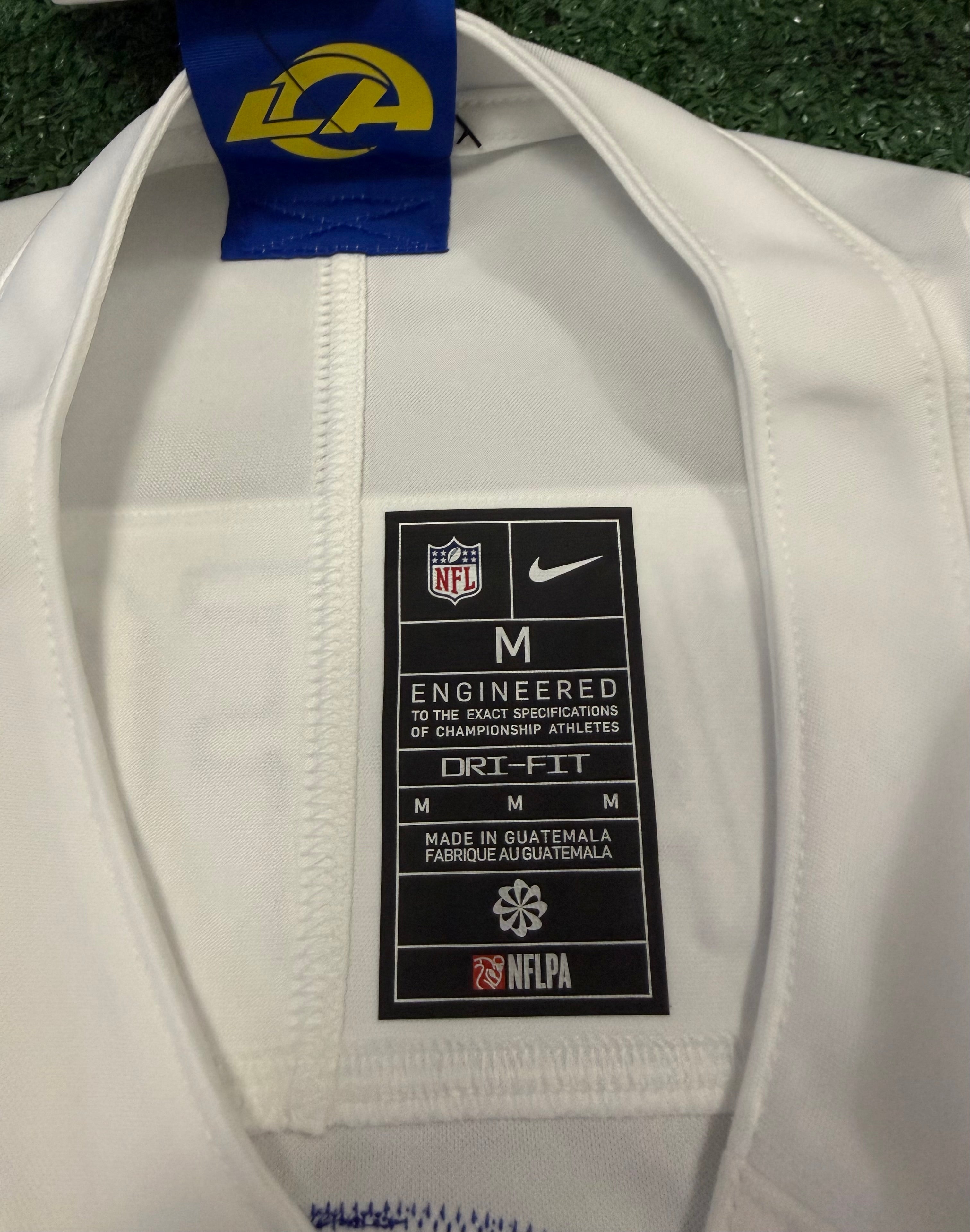 Matthew Stafford Los Angeles Rams Jersey #9 Nike Vapor Fuse Limited Stitched White Size (Medium) NFL