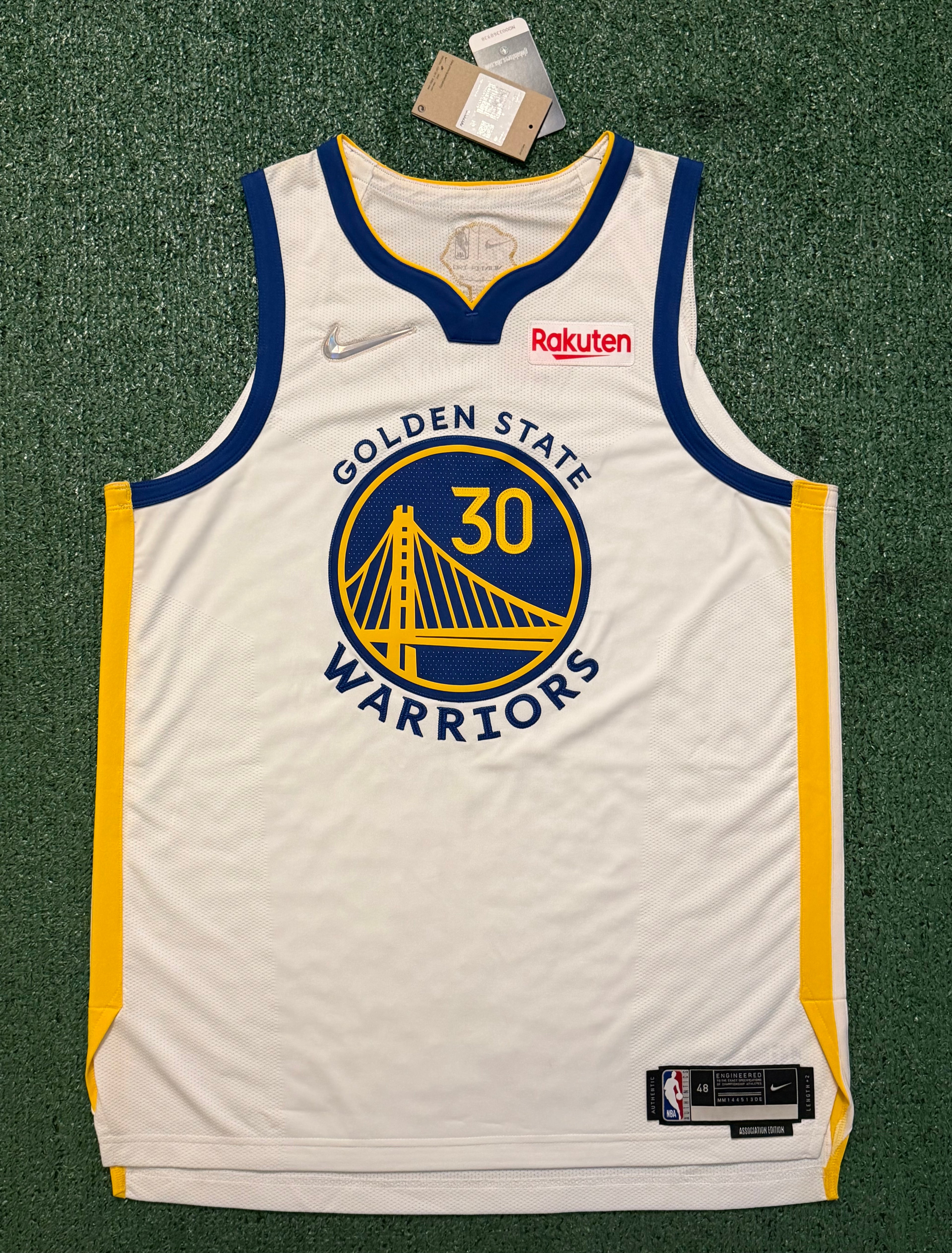Steph Curry Golden State Warriors Jersey #30 Nike ADV Authentic White Size 48 (L) NBA