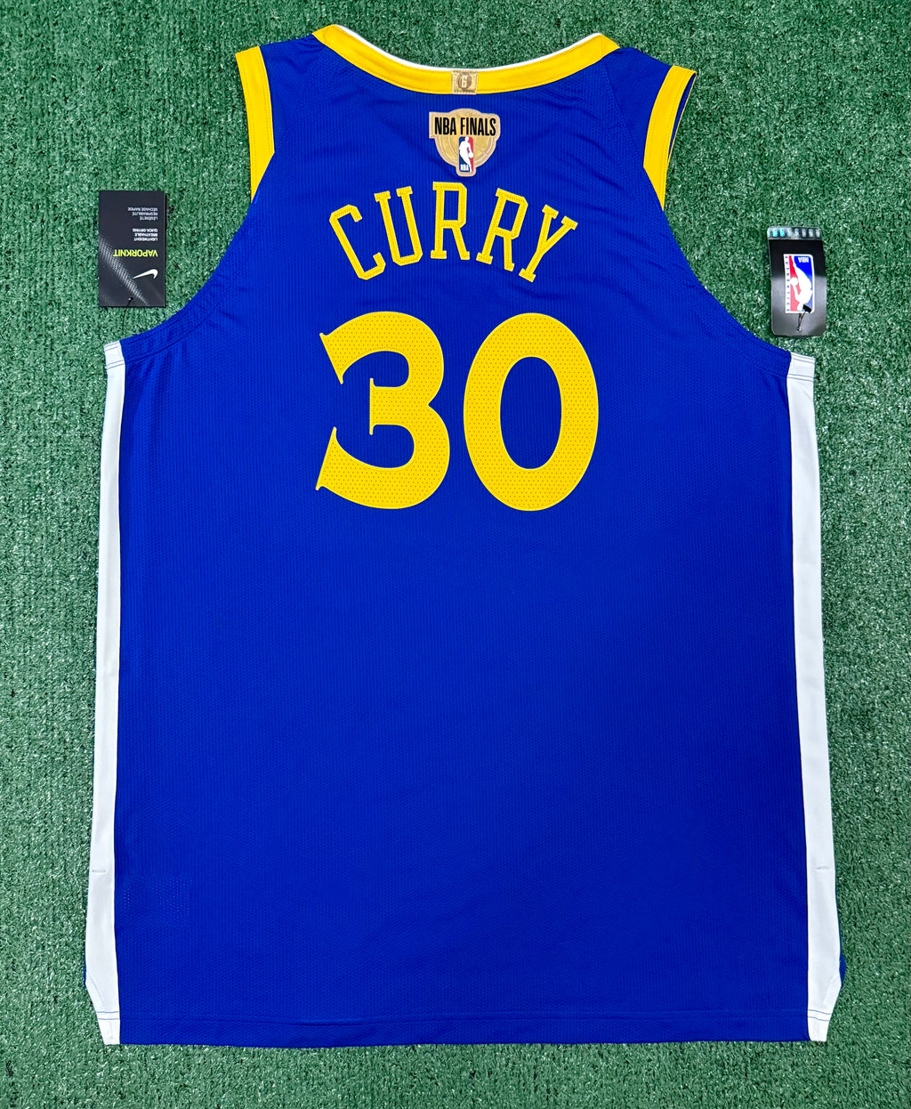 Steph Curry Golden State Warriors Jersey #30 Nike VaporKnit Authentic Blue Size 52 (XL) NBA