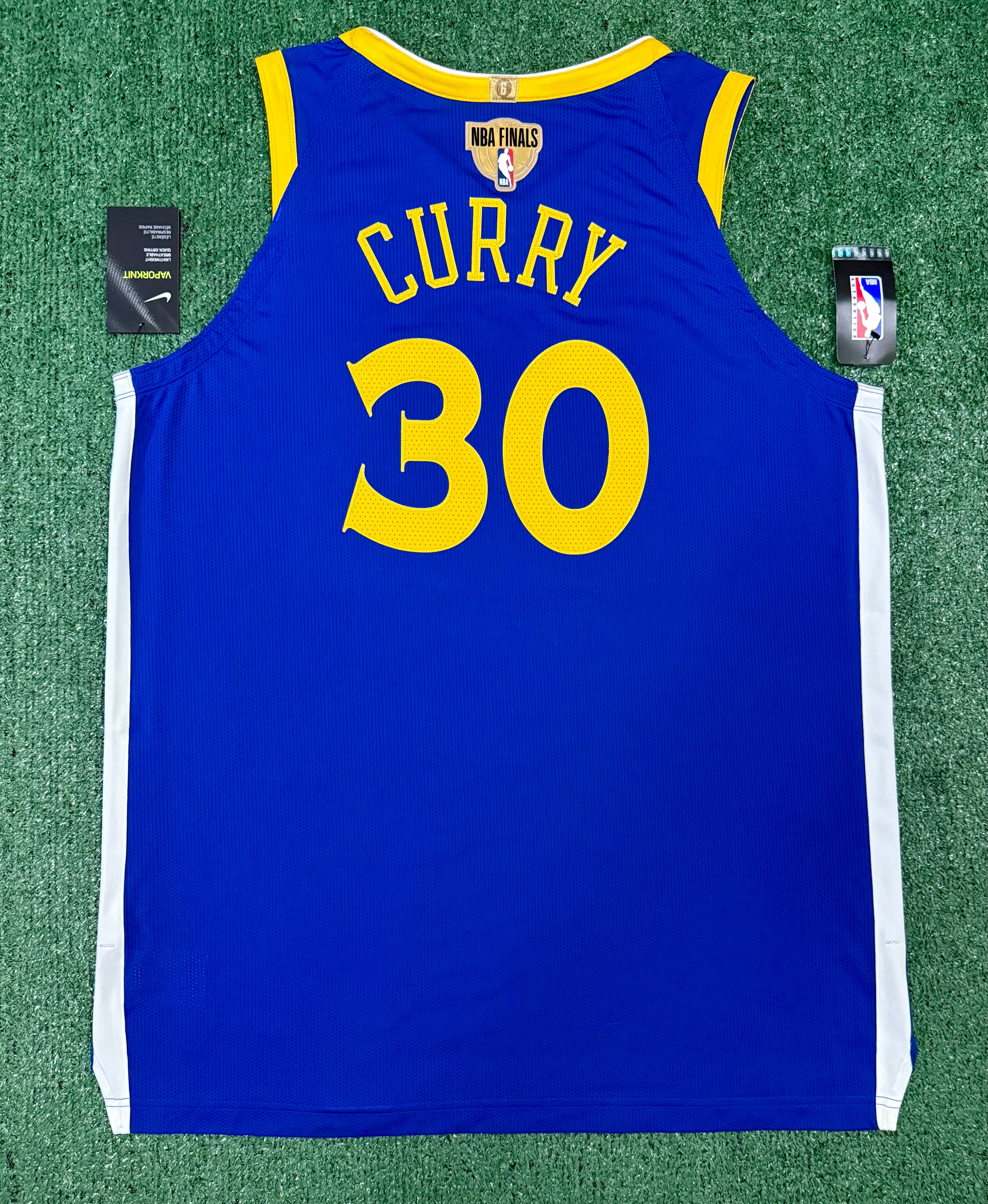 Steph Curry Golden State Warriors Jersey #30 Nike VaporKnit Authentic Blue Size 52 (XL) NBA