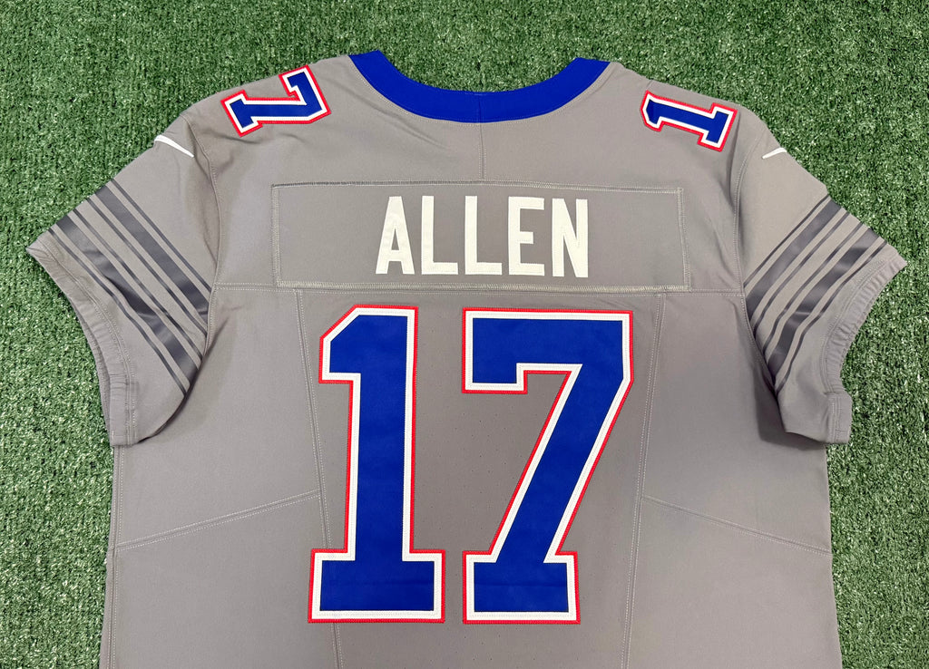 Josh Allen Buffalo Bills Jersey #17 Nike Vapor Fuse Elite Gray Size 48 (XL) NFL
