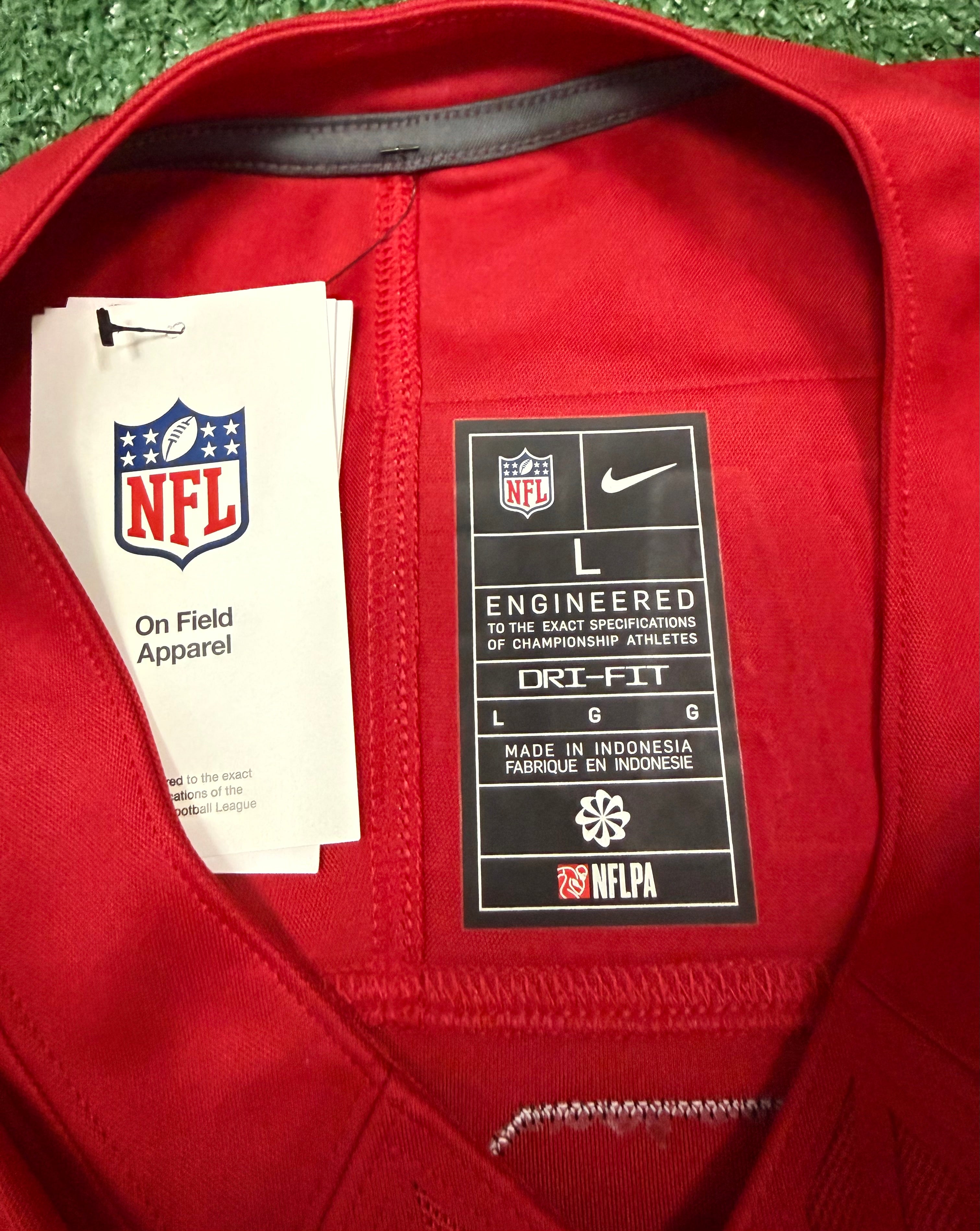 Fred Warner San Francisco 49ers Jersey #54 Nike Vapor Fuse Limited Stitched Red Size (Large) NFL