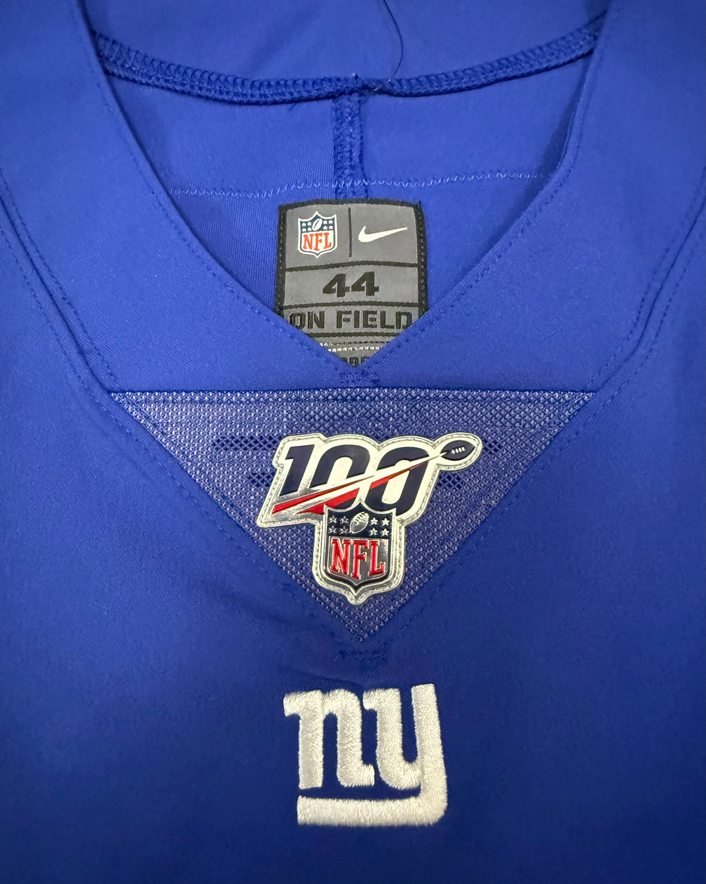 Eli Manning New York Giants Jersey #10 Nike Vapor Elite Blue Size 44 (Large) NFL