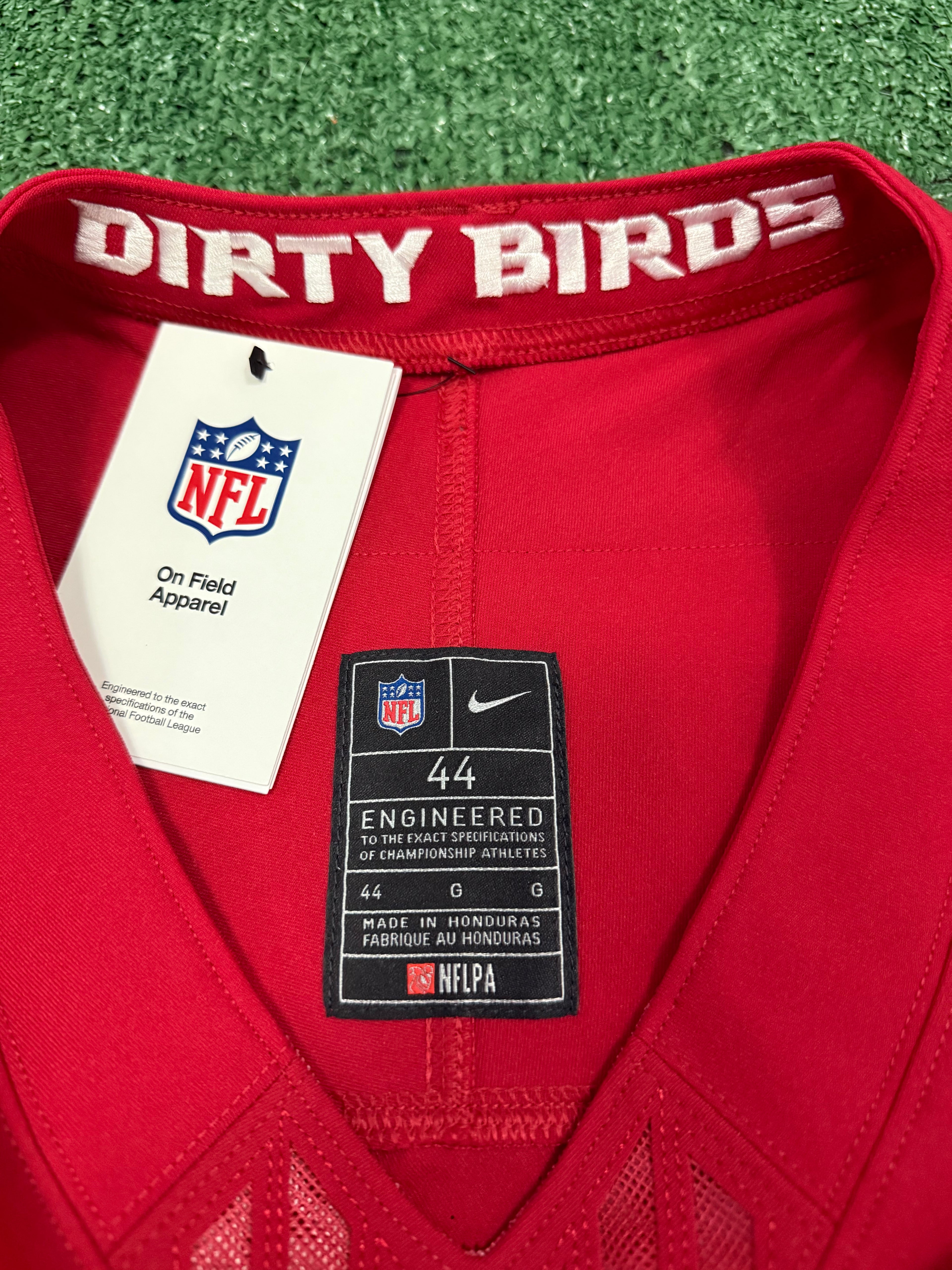 Bijan Robinson Atlanta Falcons Jersey #7 Nike Vapor FUSE Elite Red Size 44 (Large) NFL
