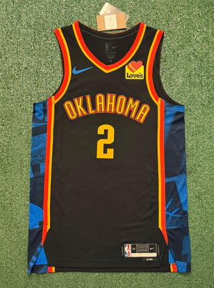 Shai Gilgeous-Alexander Oklahoma City Thunder Jersey #2 Nike ADV Authentic Black Size 44 (M) NBA