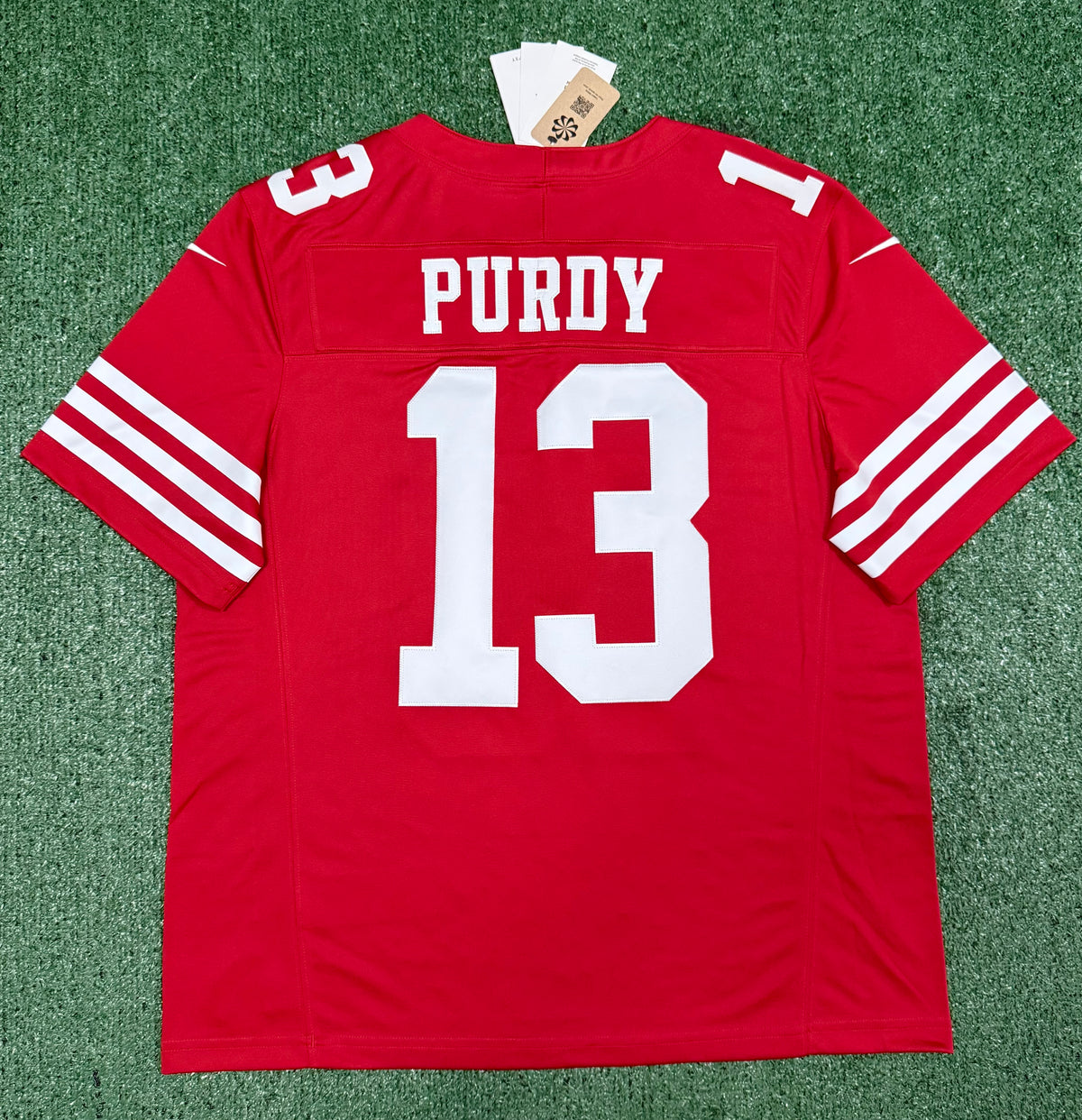 Brock Purdy San Francisco 49ers Jersey #13 Nike Vapor Fuse Limited Stitched Red Size (XL) NFL