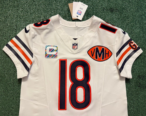 Caleb Williams Chicago Bears Jersey #18 Nike Vapor FUSE Elite White Size 40 (Medium) NFL