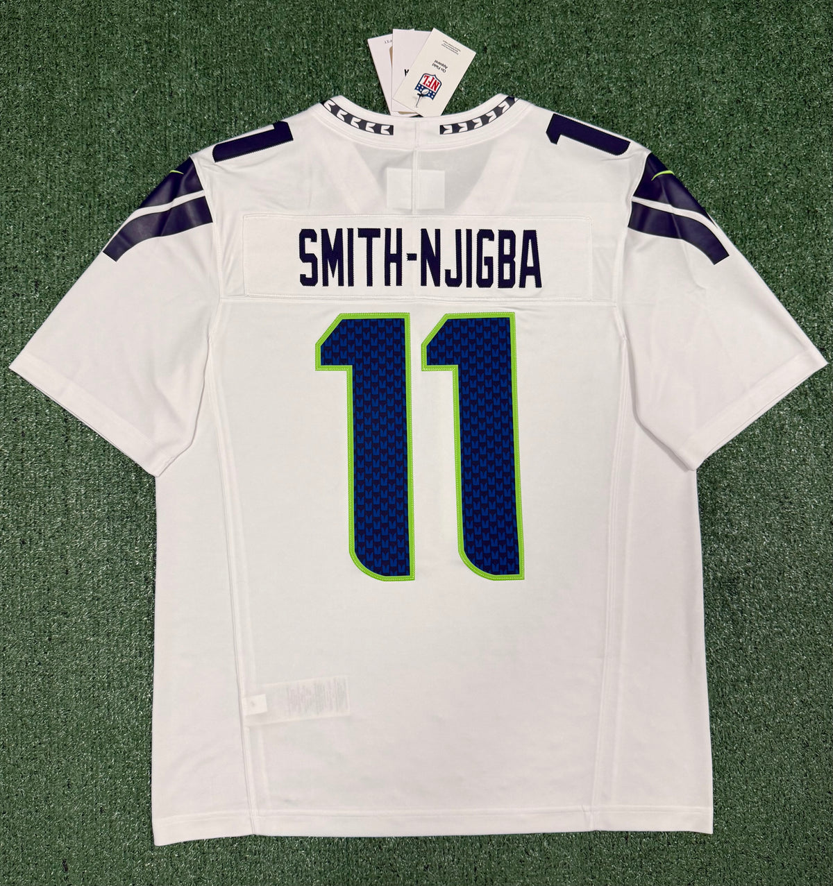 Jaxon Smith-Njigba Seattle Seahawks Jersey #11 Nike Vapor FUSE Limited White Size (Large) NFL