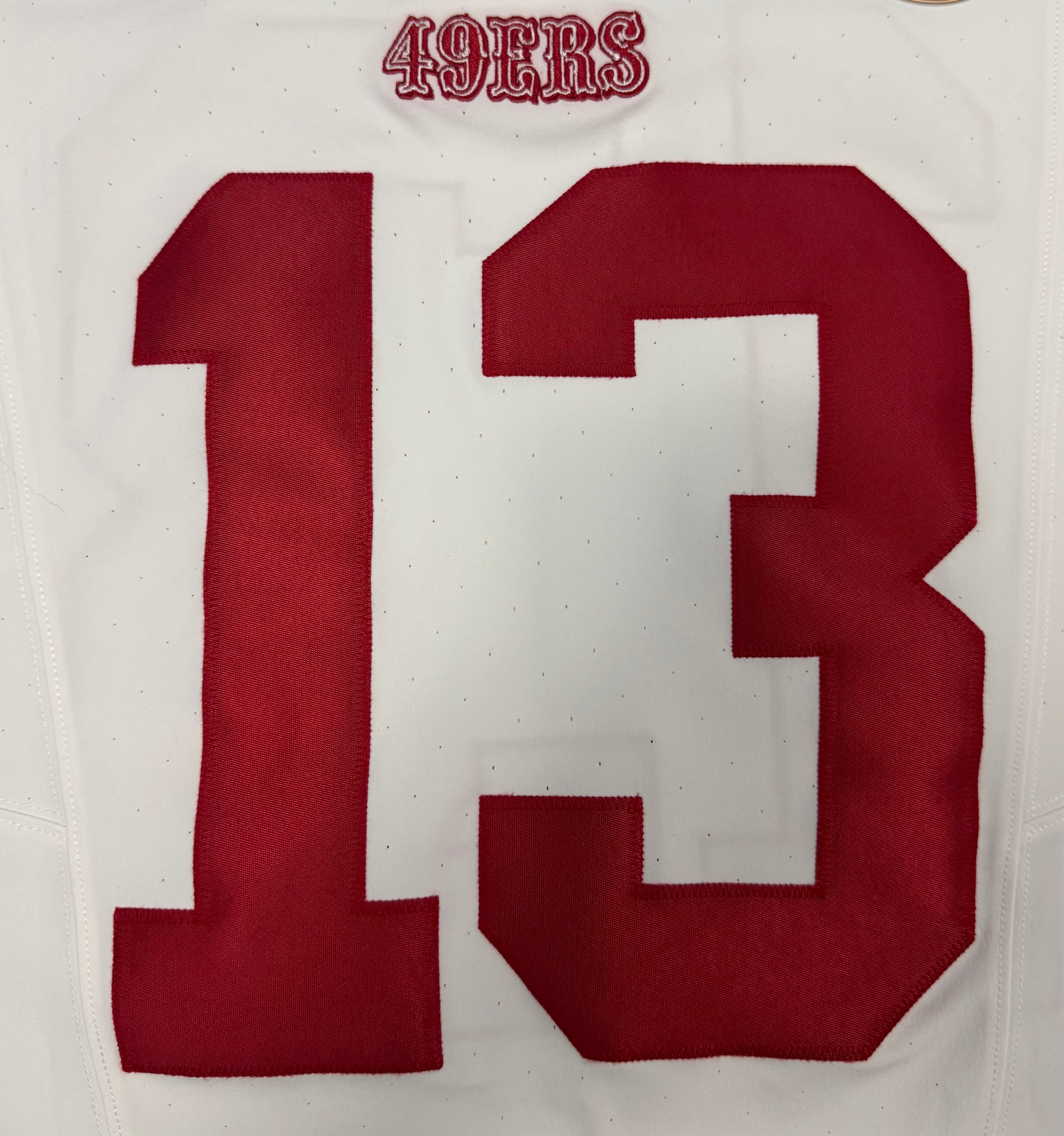 Brock Purdy San Francisco 49ers Jersey #13 Nike Vapor FUSE Elite White Size 40 (Medium) NFL