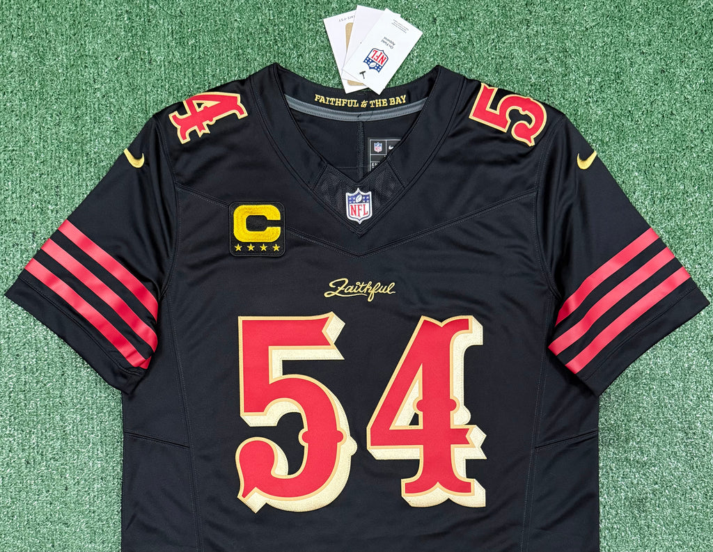 Fred Warner San Francisco 49ers Jersey #54 Nike FUSE Rivalry Black  Size (Large) NFL