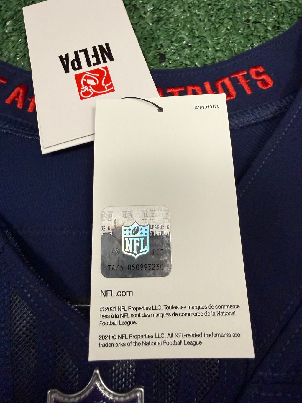 Drake Maye New England Patriots Jersey #10 Nike Vapor Fuse Elite Blue Size 48 (XL) NFL