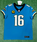 Trevor Lawrence Jacksonville Jaguars Jersey #16 Nike Vapor Fuse Elite Teal Size 48 (XL) NFL