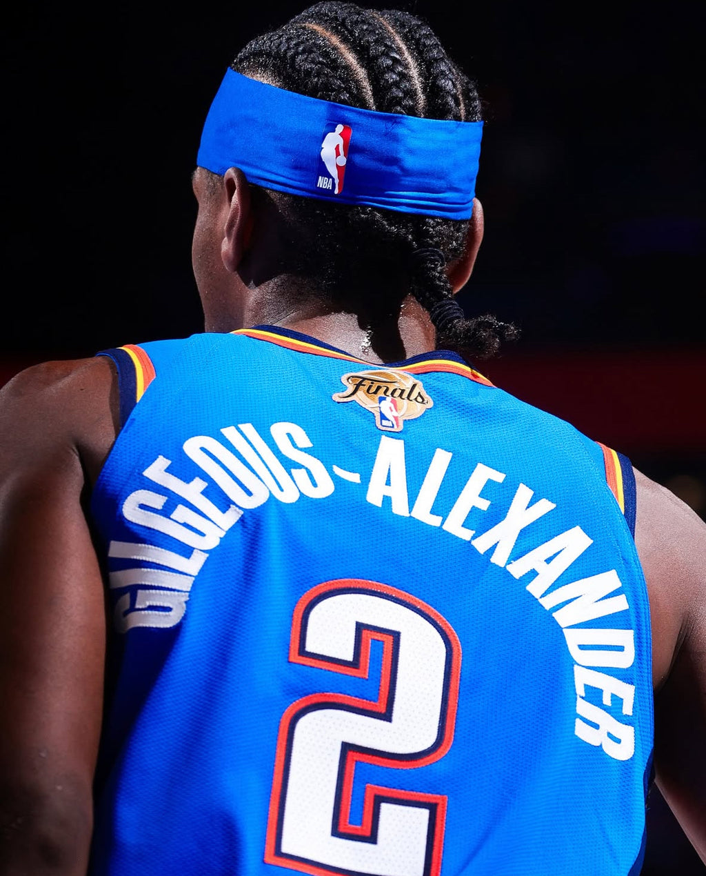 Shai Gilgeous-Alexander Oklahoma City Thunder Jersey #2 Nike ADV Authentic Blue Size 44 (M) NBA