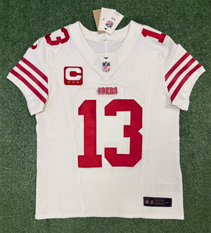 Brock Purdy San Francisco 49ers Jersey #13 Nike Vapor FUSE Elite White Size 40 (Medium) NFL