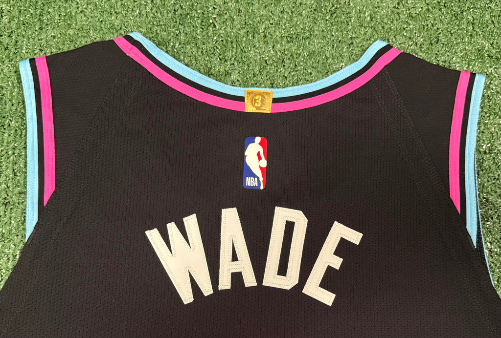 Dwayne Wade Miami Heat Jersey #3 Nike Vaporknit Authentic Black Size 52 (XL) NBA