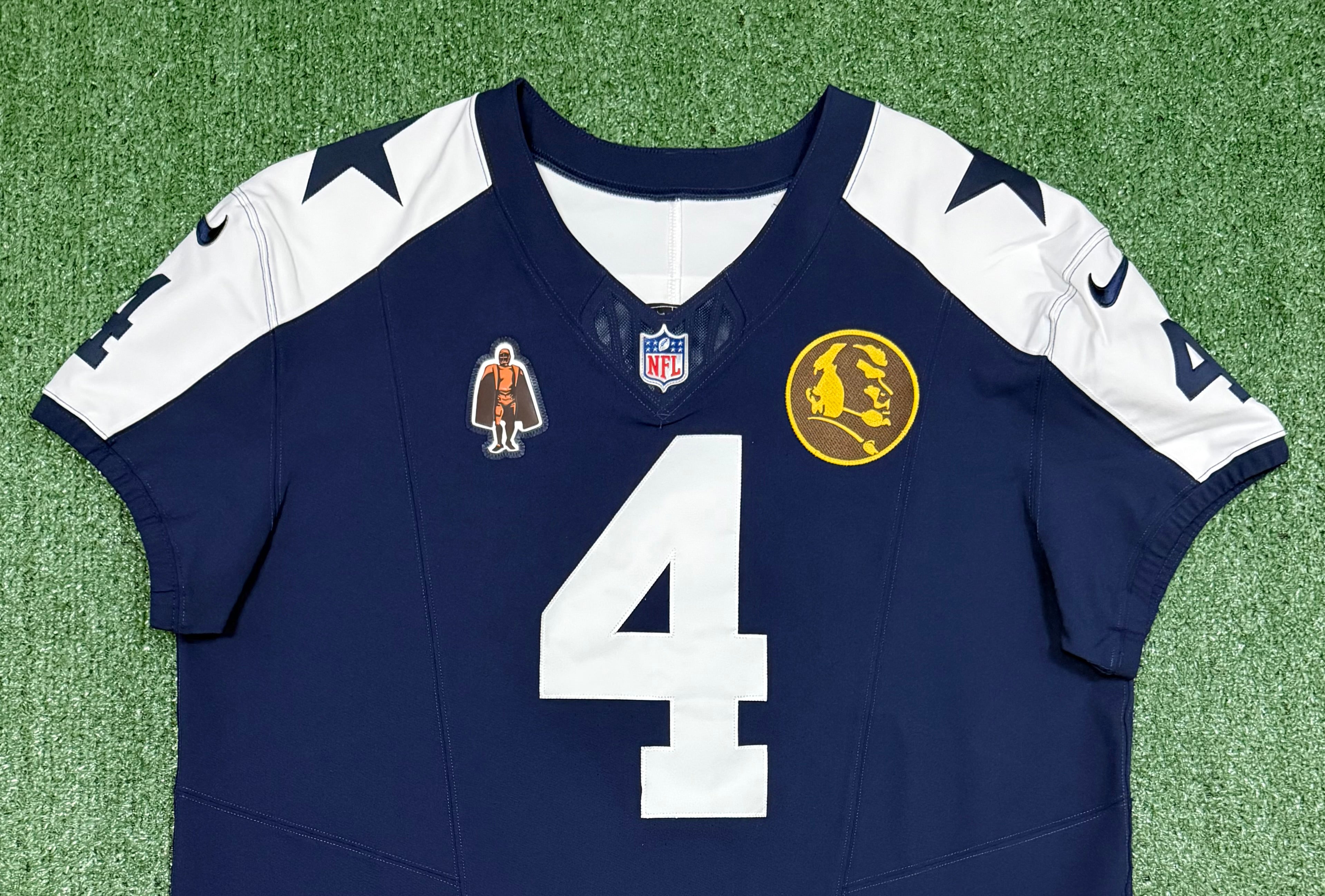 Dak Prescott Dallas Cowboys Jersey #4 Nike Vapor Fuse Elite Navy Size 48 (XL) NFL