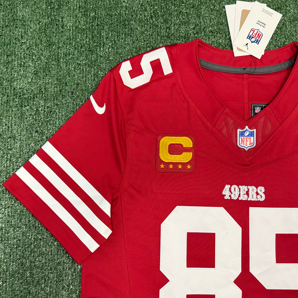 George Kittle San Francisco 49ers Jersey #85 Nike Vapor Fuse Limited Stitched Red Size (Medium) NFL