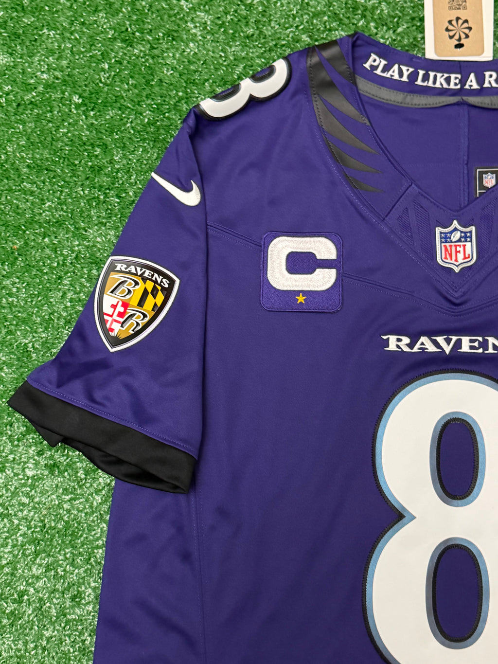 Lamar Jackson Baltimore Ravens Jersey #8 Nike Vapor FUSE Limited Purple Size (Large) NFL