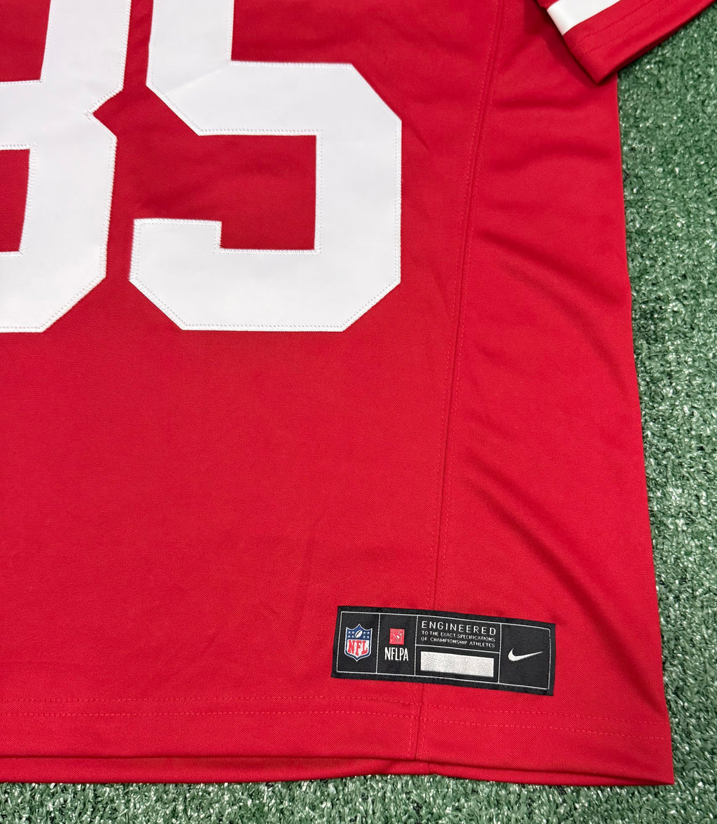 George Kittle San Francisco 49ers Jersey #85 Nike Vapor Fuse Limited Stitched Red Size (Medium) NFL
