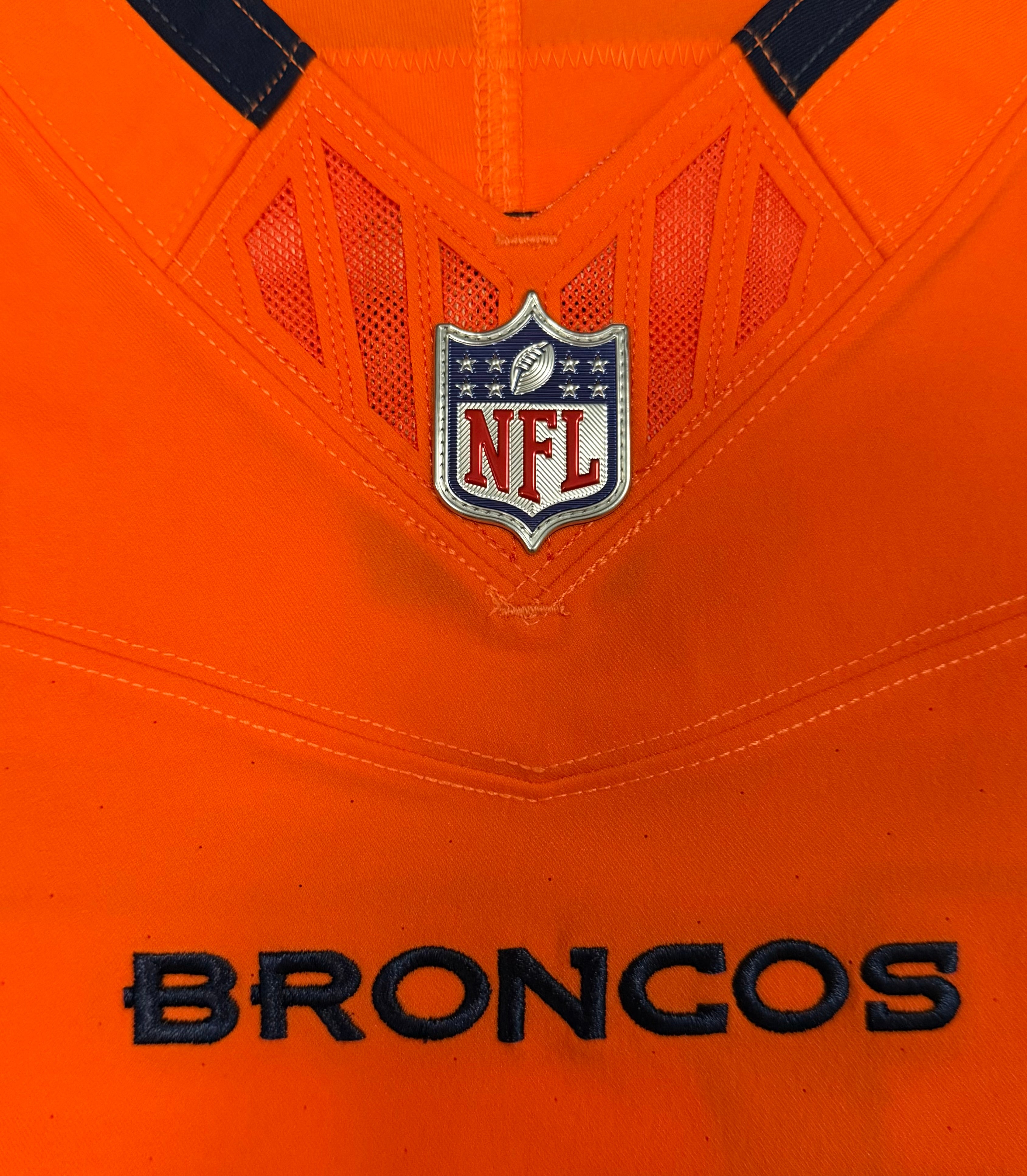 Bo Nix Denver Broncos Jersey #10 Nike Vapor Fuse Elite Orange Size 40 (M) NFL
