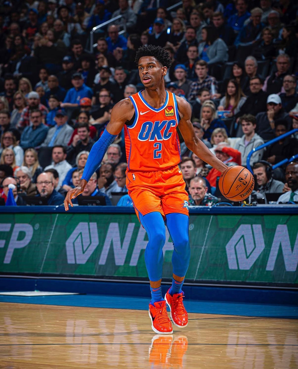 Shai Gilgeous-Alexander Oklahoma City Thunder Jersey #2 Nike VaporKnit Authentic Orange Size 52 (XL) NBA