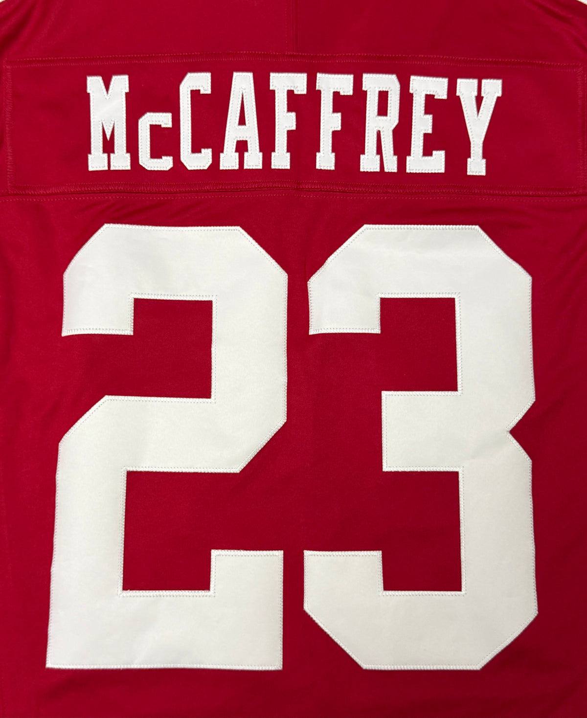 Christian McCaffrey San Francisco 49ers Jersey #23 Nike Vapor Fuse Limited Stitched Red Size (Medium) NFL