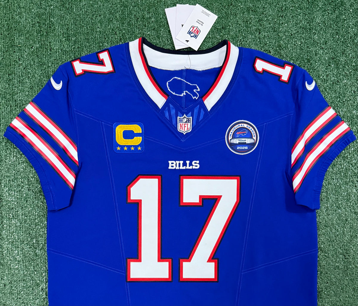 Josh Allen Buffalo Bills Jersey #17 Nike Vapor Fuse Elite Blue Size 44 (L) NFL