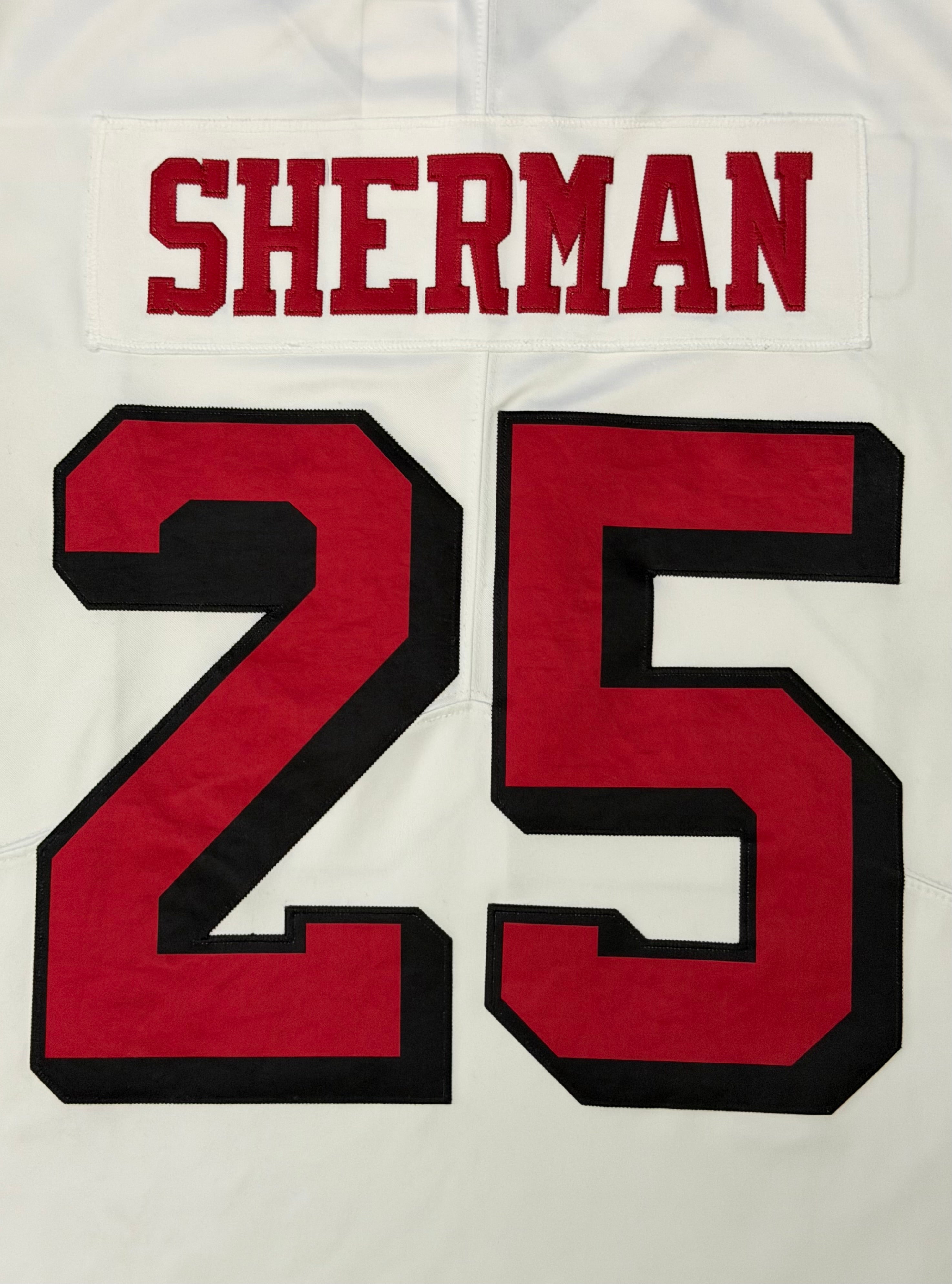 Richard Sherman San Francisco 49ers Jersey #25 Nike Vapor Limited White Size (Large) NFL