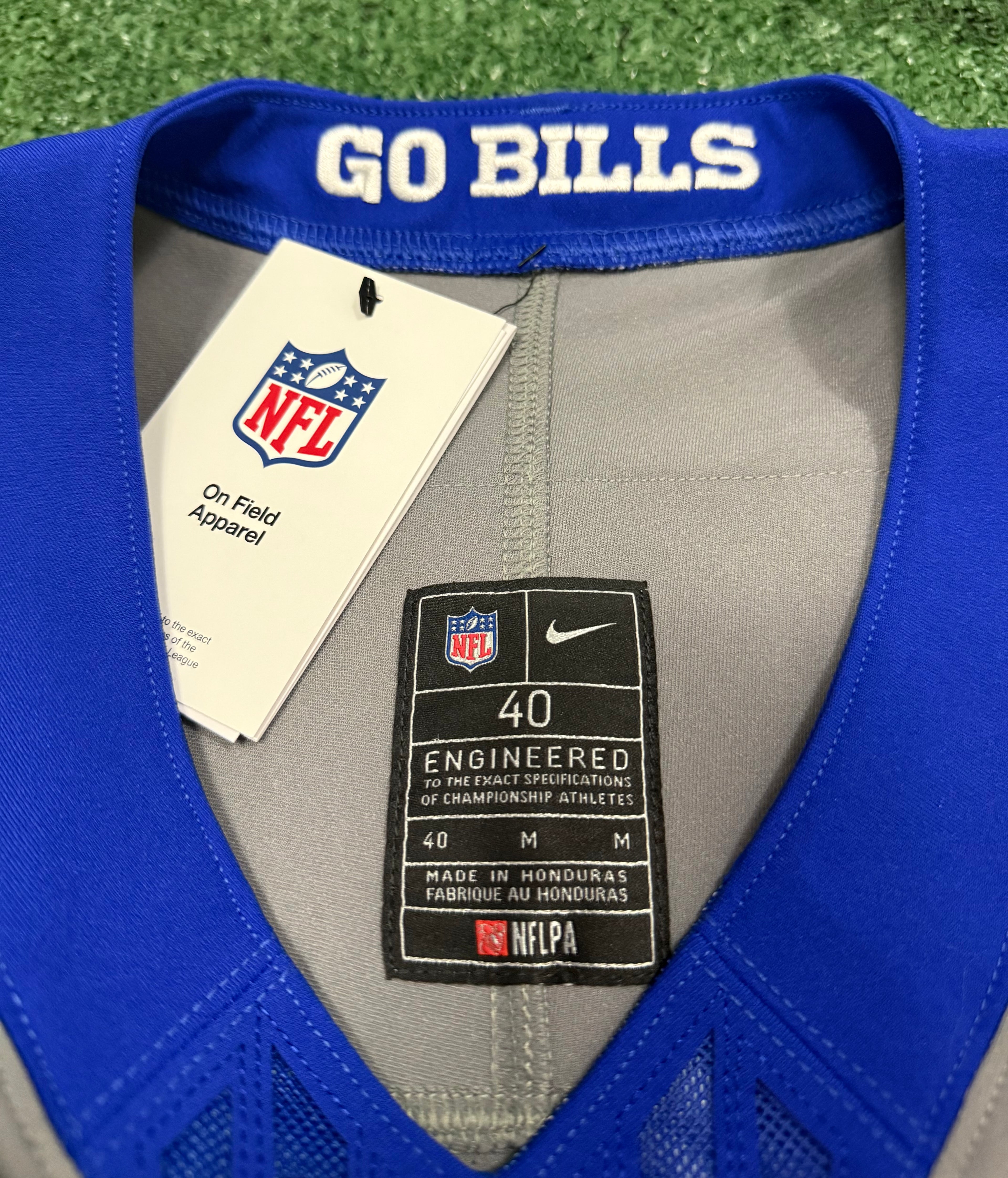 Josh Allen Buffalo Bills Jersey #17 Nike Vapor Fuse Elite Gray Size 40 (M) NFL