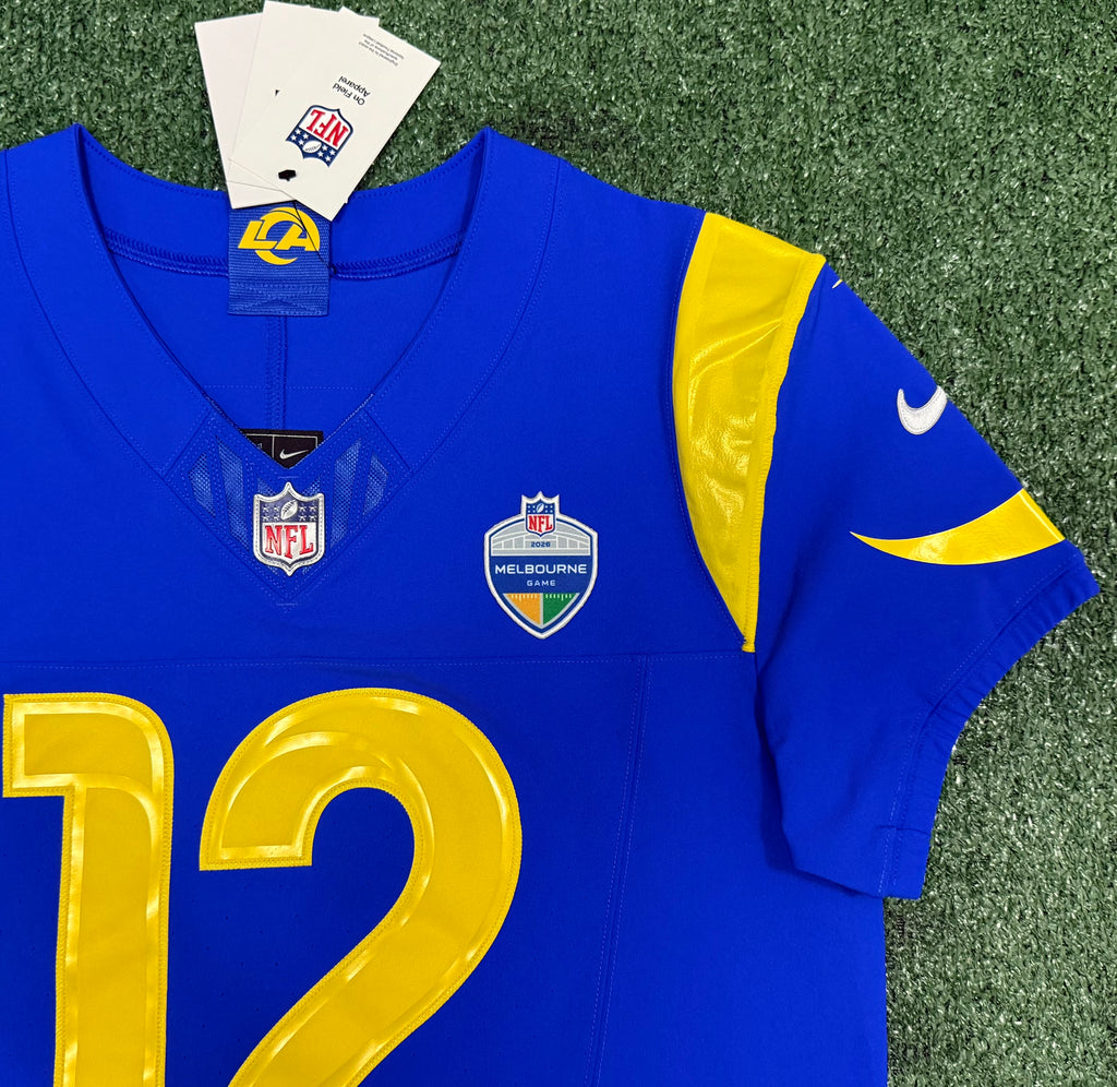 Puka Nacua Los Angeles Rams
Jersey #12 Nike Vapor FUSE Elite Blue Size 40 (Medium) NFL