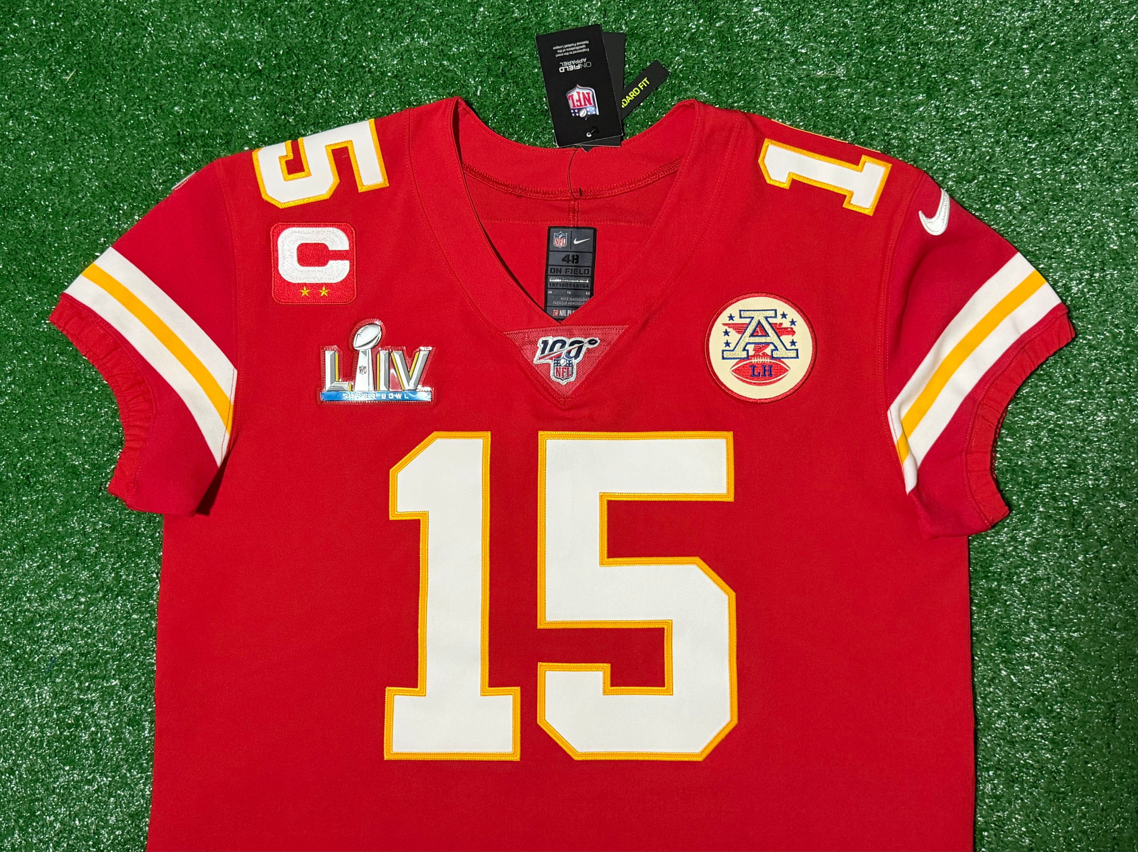 Patrick Mahomes Kansas City Chiefs Jersey #15 Nike Vapor Elite Red Size 48 (XL) NFL