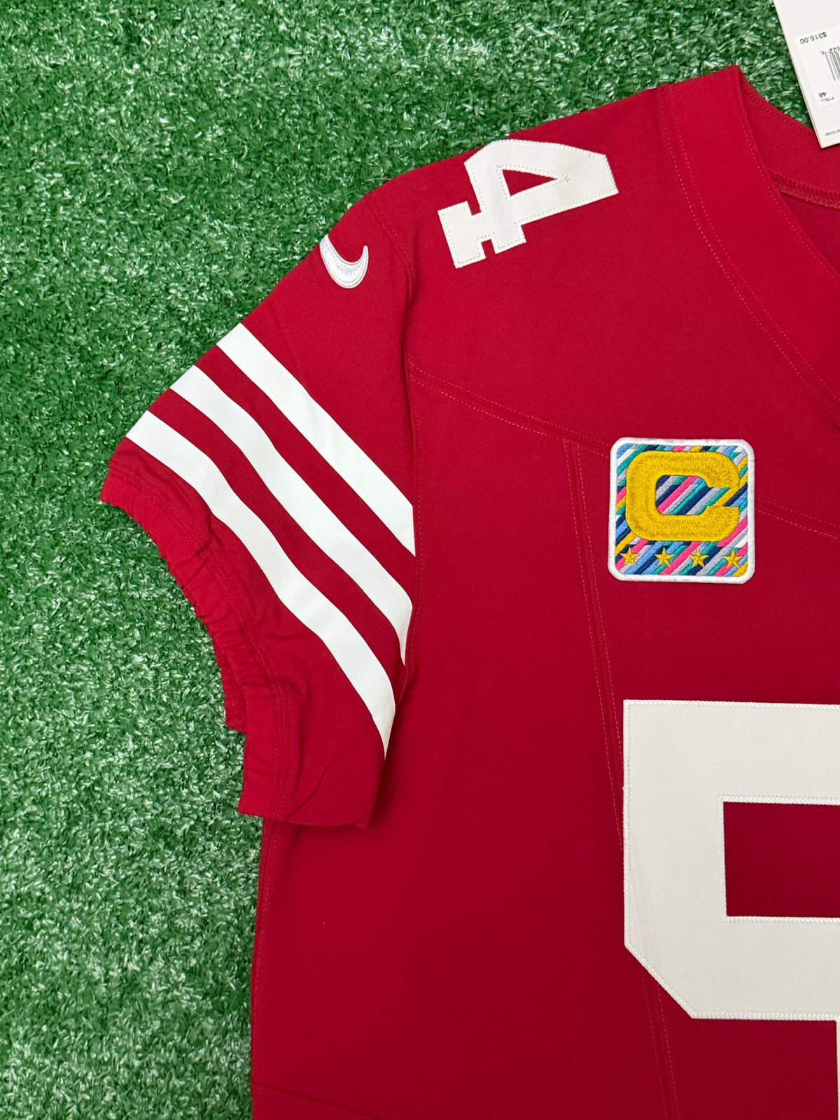 Fred Warner San Francisco 49ers Jersey #54 Nike Vapor FUSE Elite Red Size 48 (XL) NFL