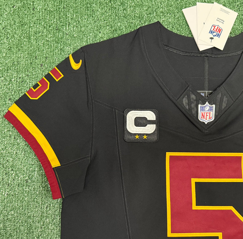 Jayden Daniels Washington Commanders Jersey #5 Nike Vapor Fuse Elite Black Size 40 (M) NFL