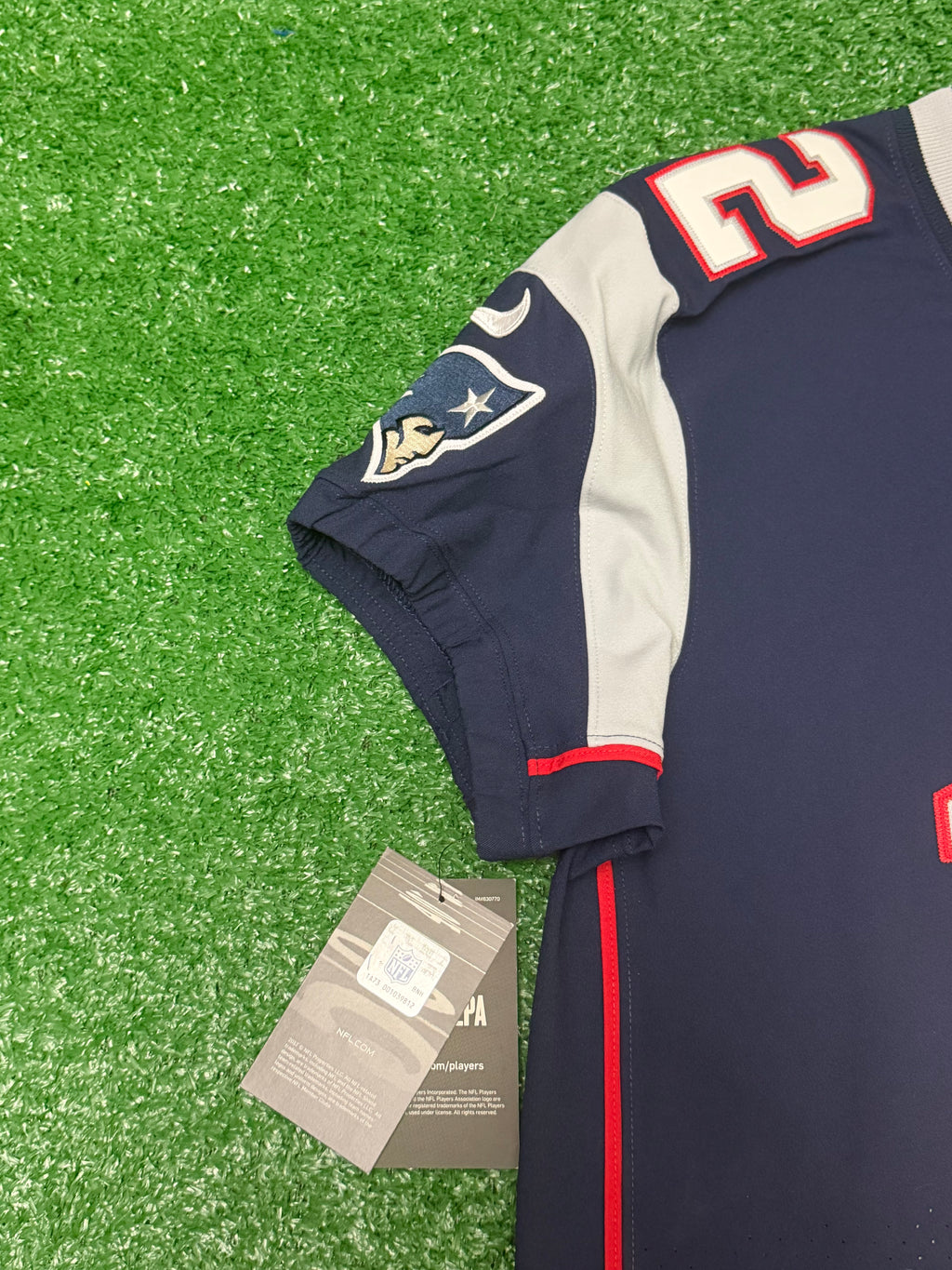 Tom Brady New England Patriots Jersey #12 Nike Vapor Elite Blue Size 40 (Medium) NFL
