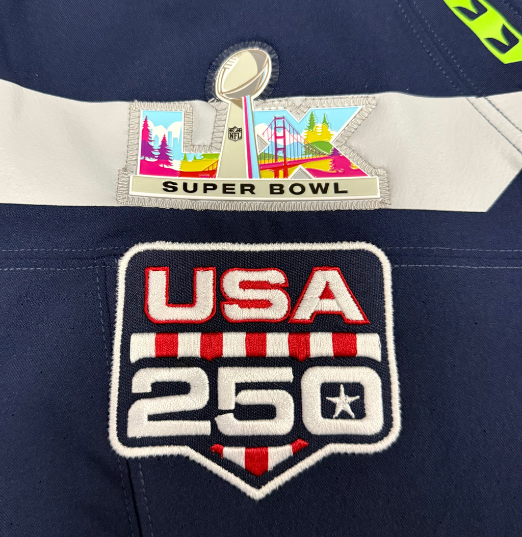 Jaxon Smith-Njigba Seattle Seahawks Jersey #11 Nike Vapor FUSE Elite Navy Size 48 (XL) NFL
