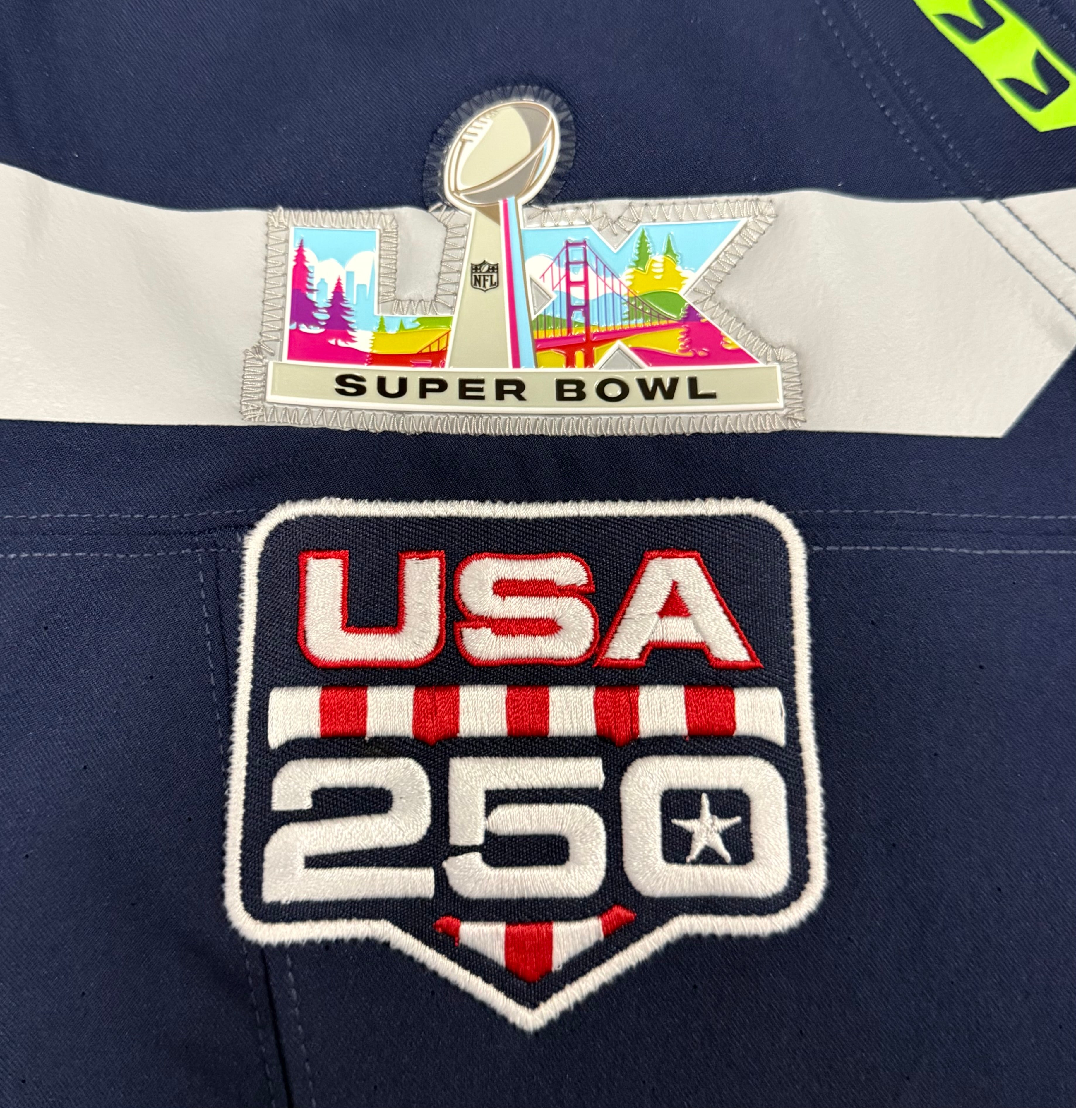 Jaxon Smith-Njigba Seattle Seahawks Jersey #11 Nike Vapor FUSE Elite Navy Size 48 (XL) NFL