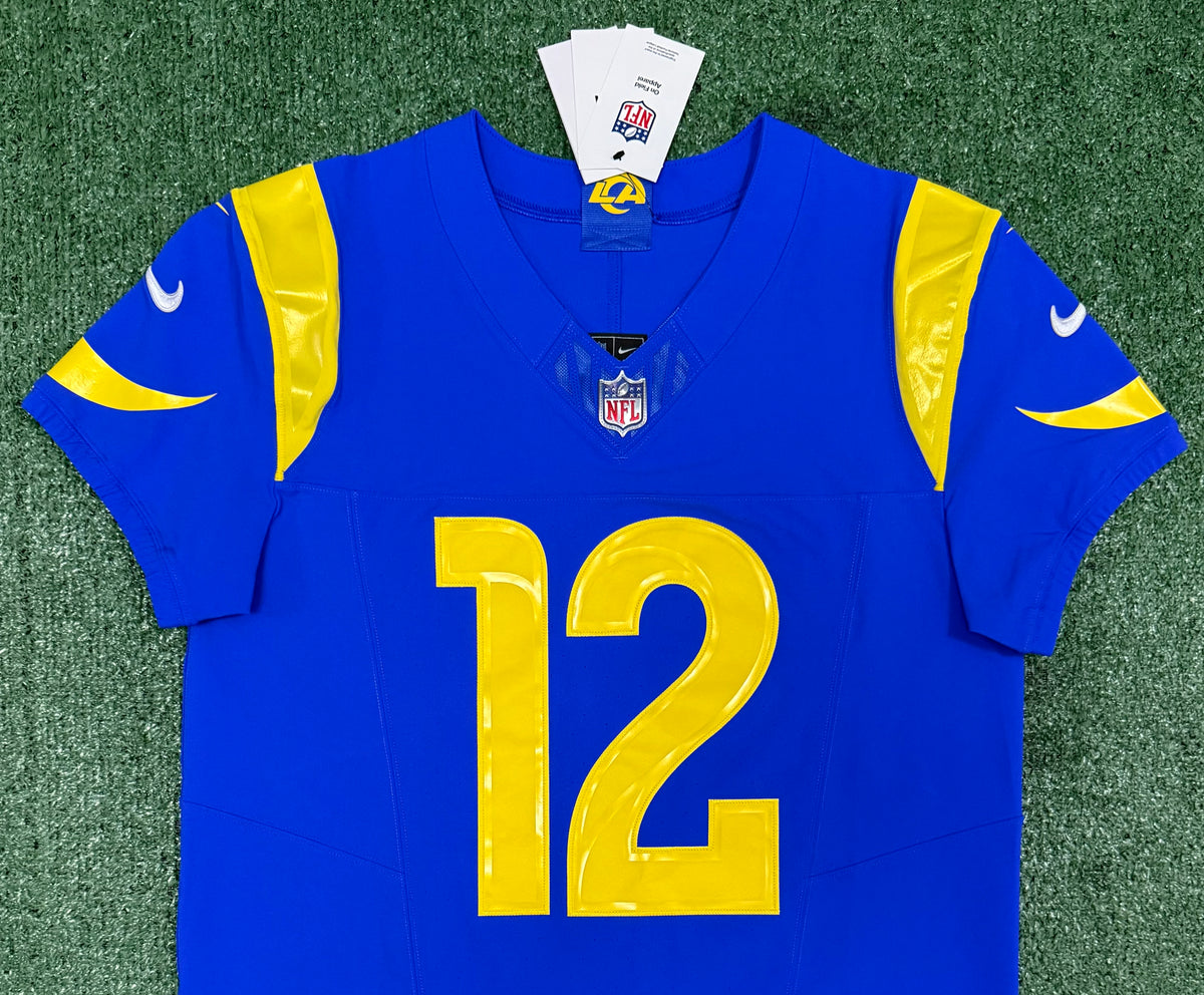 Puka Nacua Los Angeles Rams
Jersey #12 Nike Vapor FUSE Elite Blue Size 40 (Medium) NFL